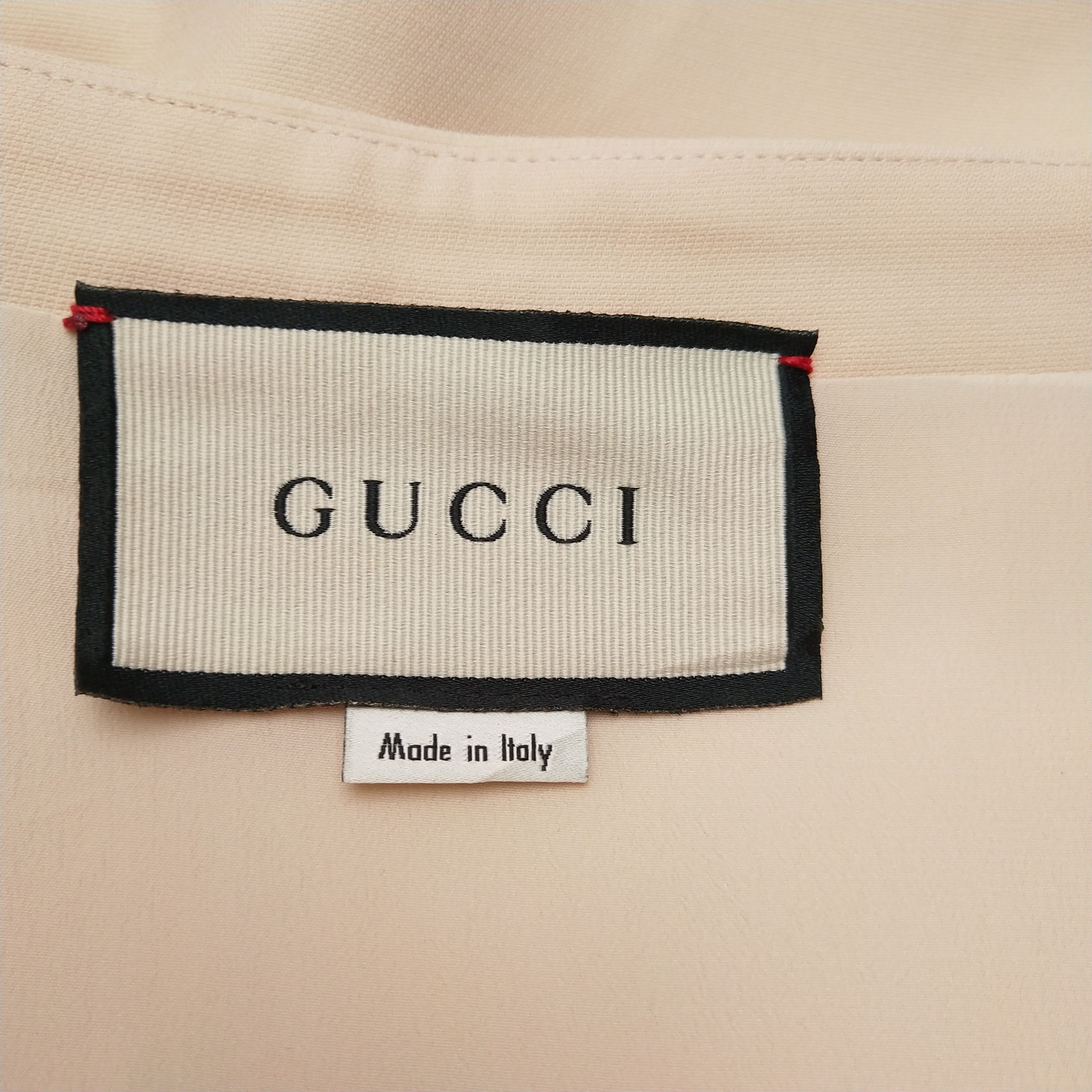 Gucci Gucci Beige Silk Wool Button-Front Midi Skirt Size 40 Size 27" / US 4 / IT 40 - 6 Thumbnail