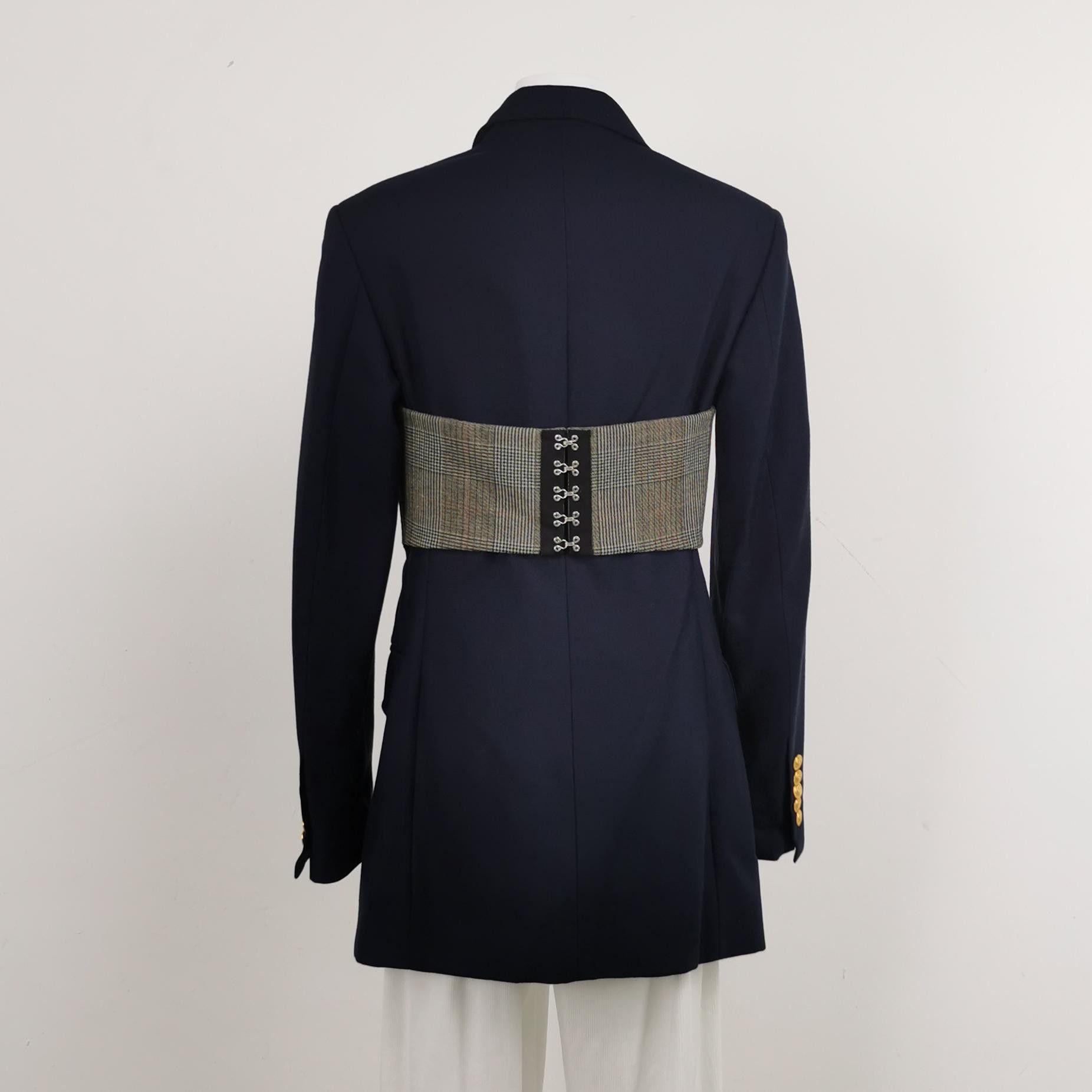 Gucci Gucci Plaid Panel Double-Breasted Blazer Size 36 Size XS / US 0-2 / IT 36-38 - 2 Thumbnail