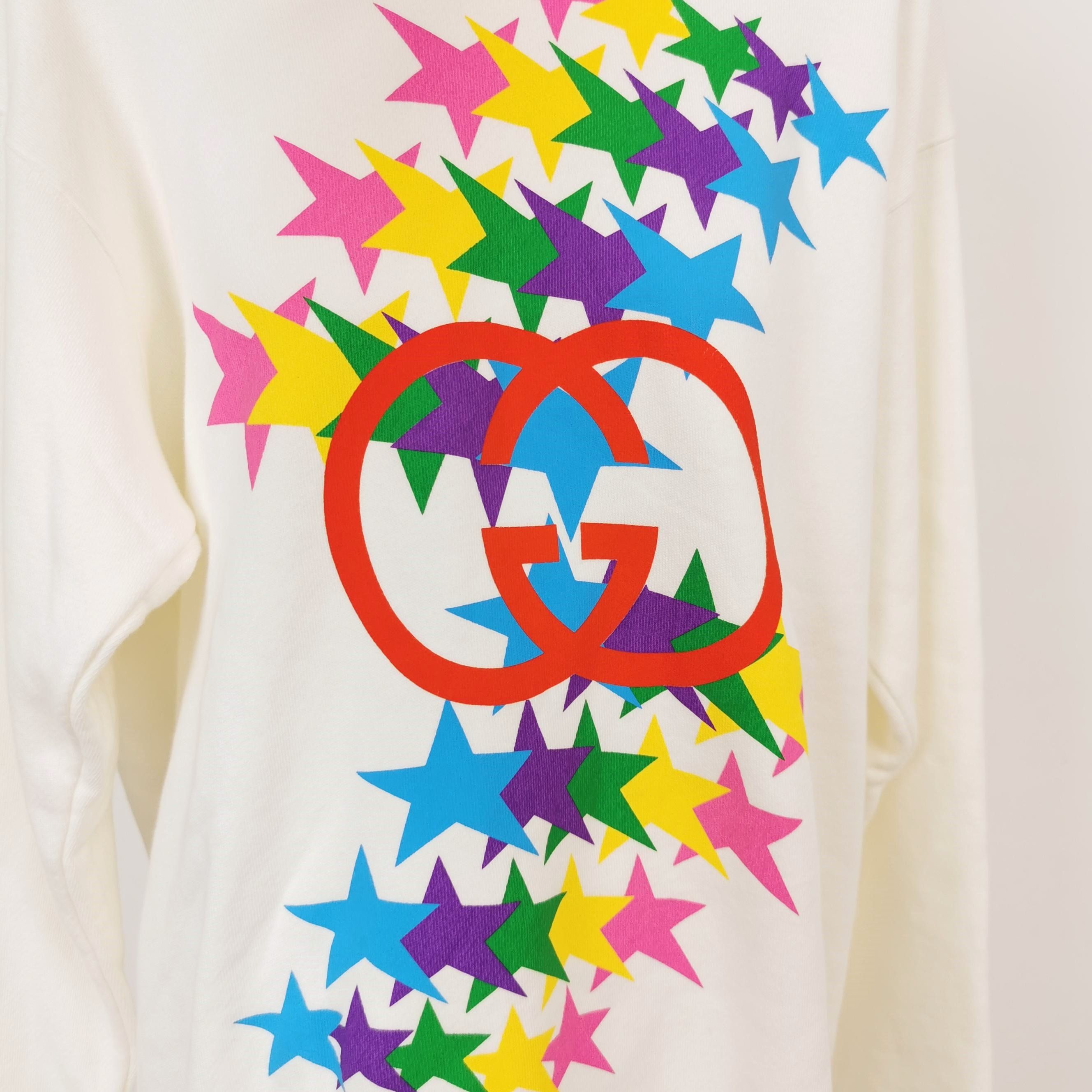 Gucci Gucci Rainbow Star GG Hoodie XS Size US XS / EU 42 / 0 - 3 Thumbnail
