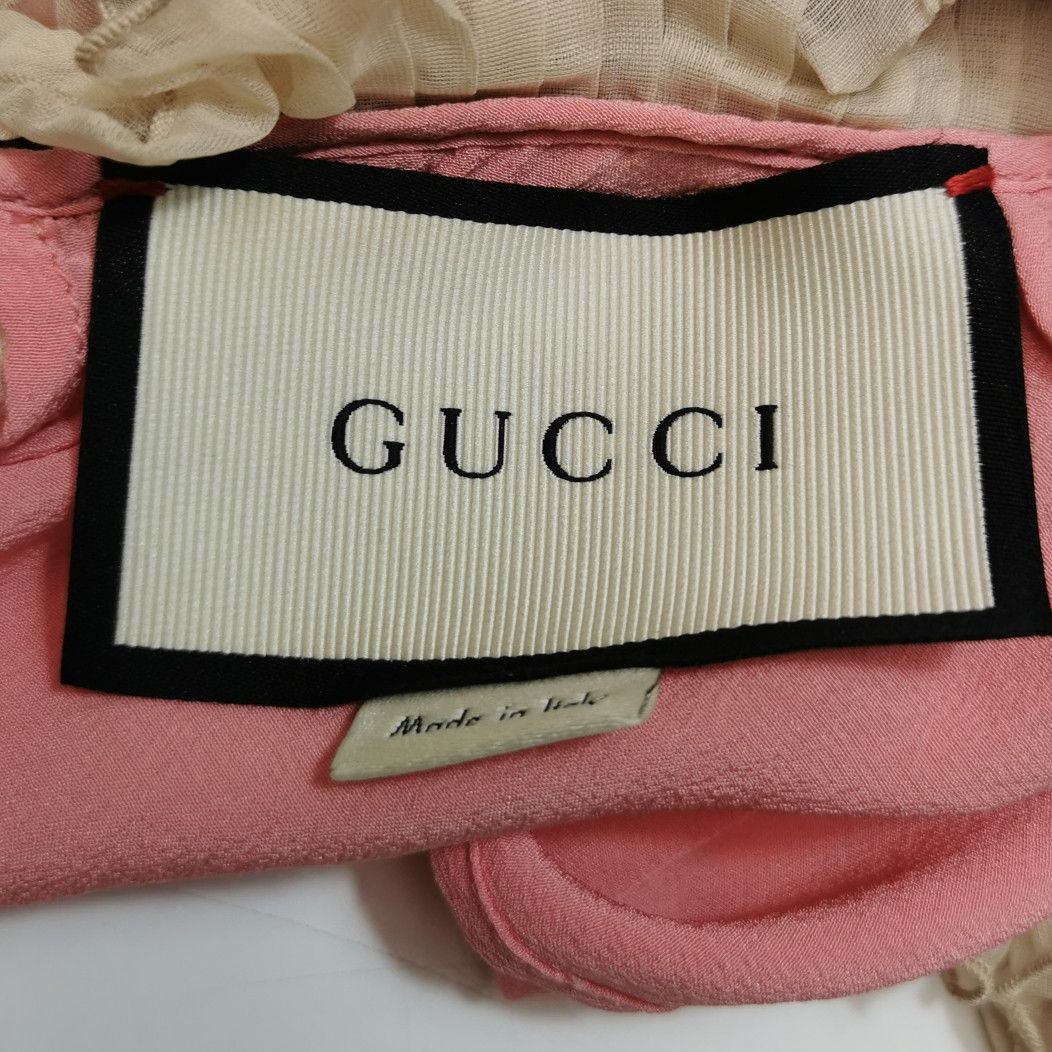 Gucci Gucci Silk Ruffle Sleeveless Blouse Size 42 Size M / US 6-8 / IT 42-44 - 4 Thumbnail