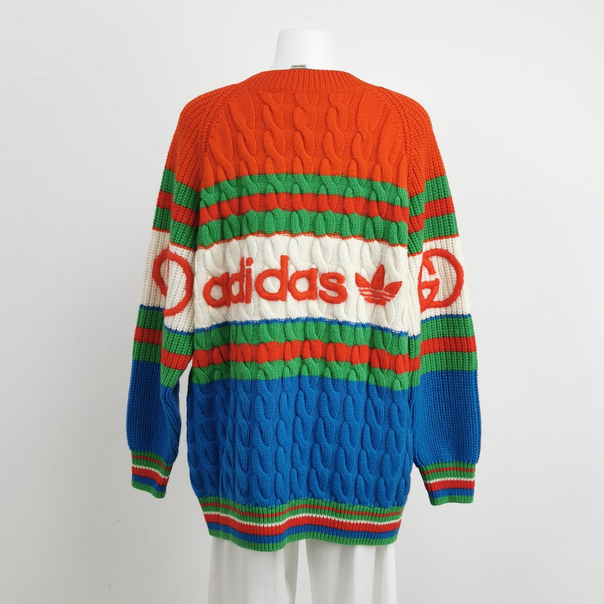 Gucci Gucci x Adidas Cable Knit Sweater Size S Size US S / EU 44-46 / 1 - 2 Thumbnail