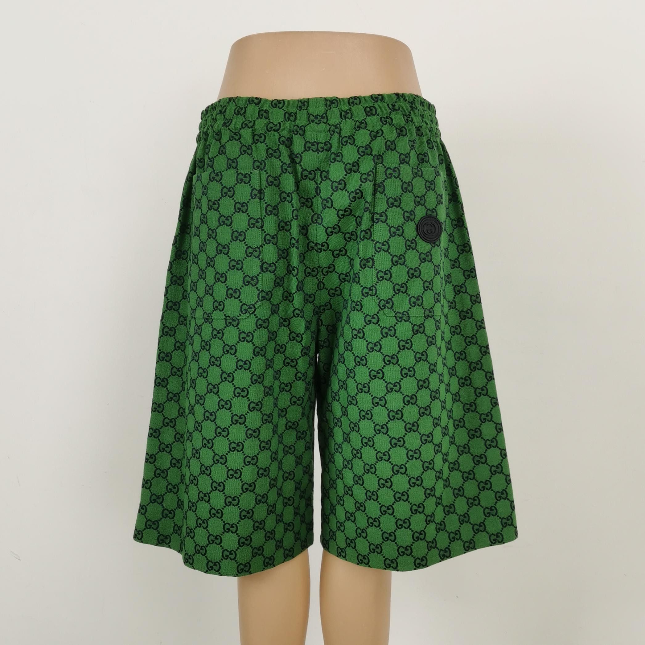 Gucci Gucci Green GG Monogram Shorts Size 48 Size US 32 / EU 48 - 2 Thumbnail