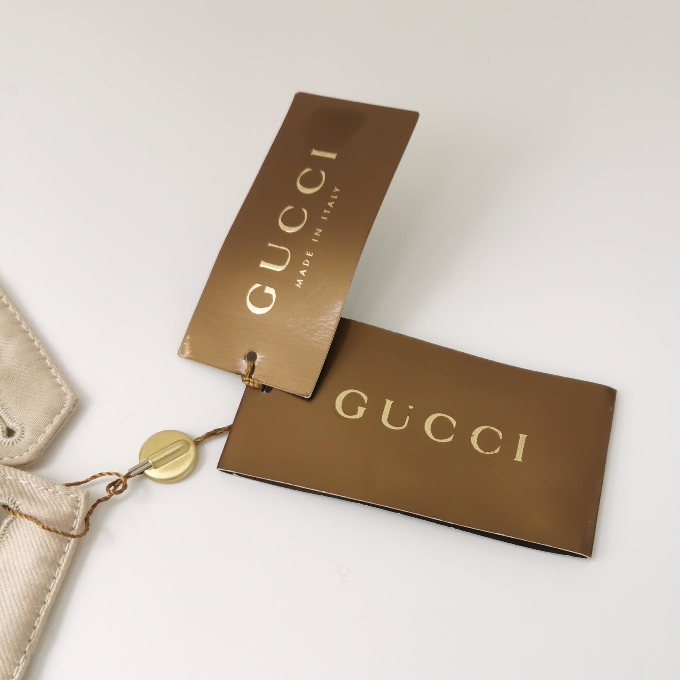 Gucci Gucci Beige Cotton Pants Size 42 Size 28" / US 6 / IT 42 - 4 Thumbnail