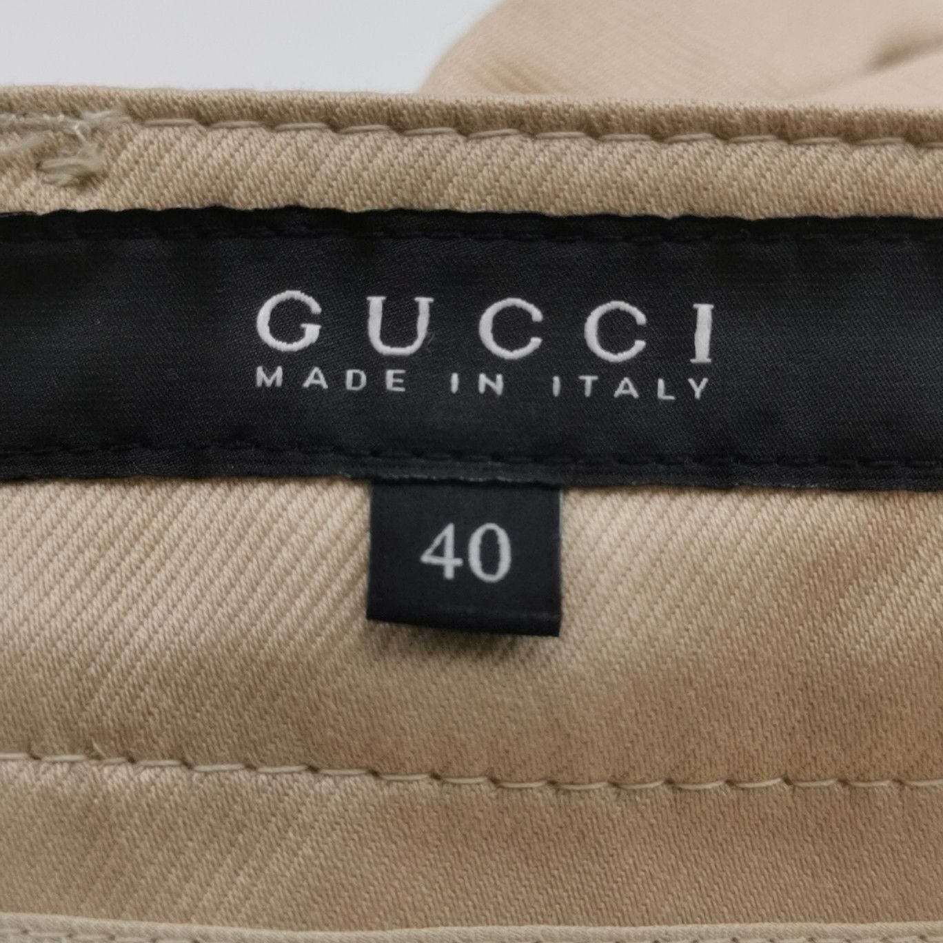 Gucci Gucci Beige Cotton Blend Pants Size IT 40 Size 27" / US 4 / IT 40 - 7 Thumbnail