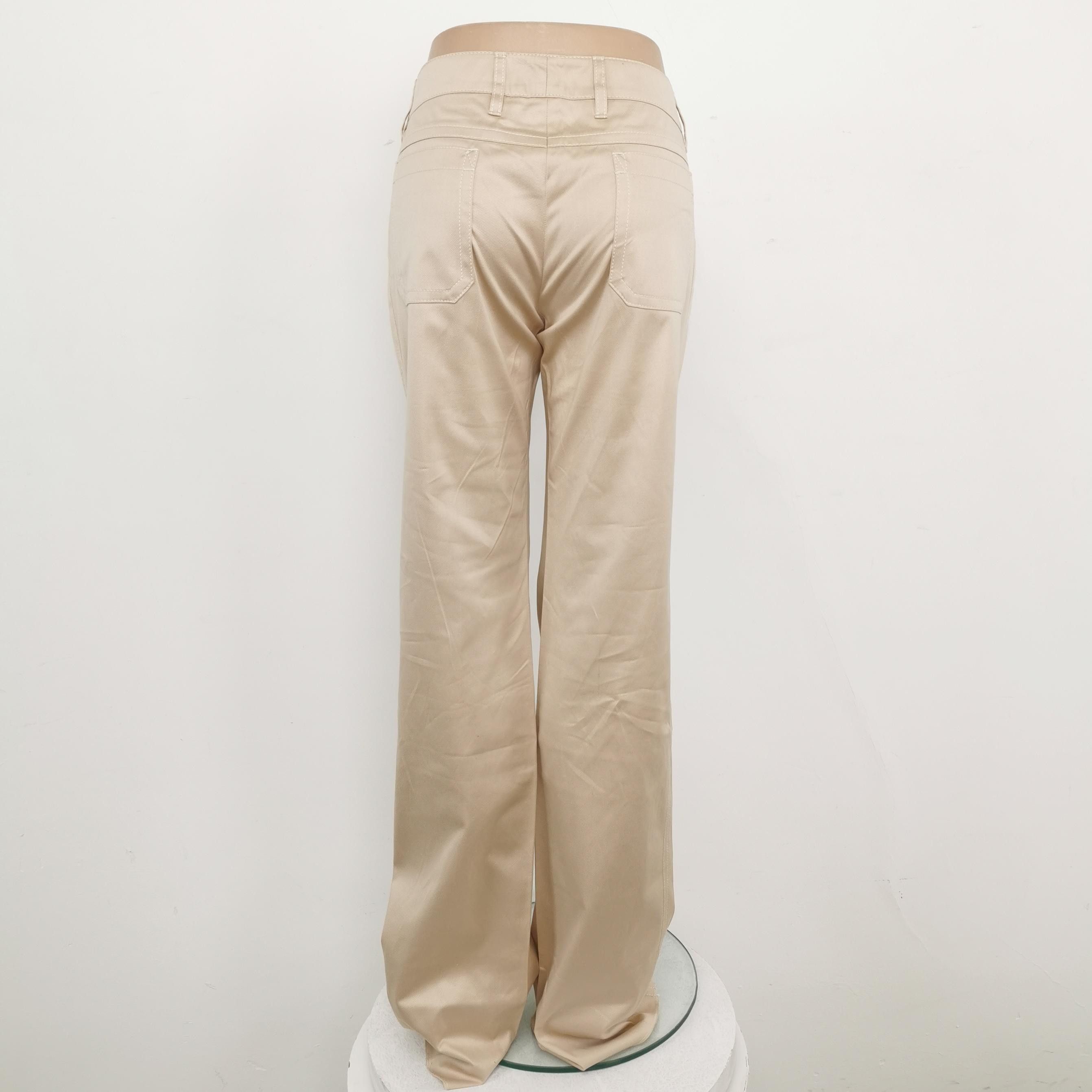 Gucci Gucci Beige Cotton Blend Pants Size IT 40 Size 27" / US 4 / IT 40 - 2 Thumbnail