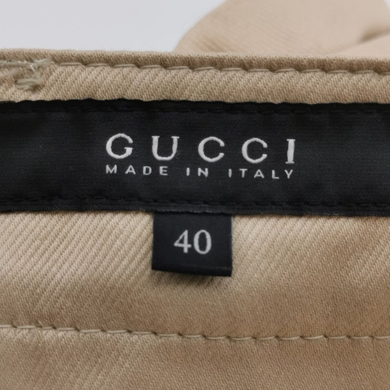 Gucci Gucci Beige Cotton Blend Pants Size IT 40 Size 27" / US 4 / IT 40 - 6 Thumbnail