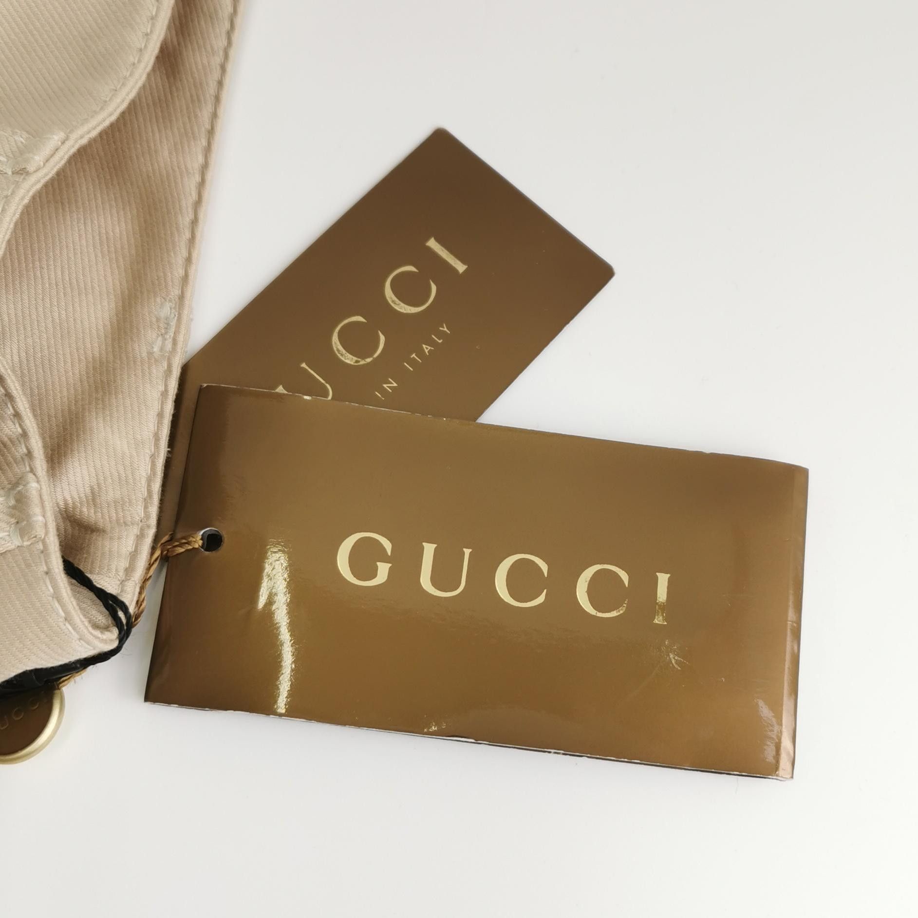 Gucci Gucci Beige Cotton Blend Pants Size IT 40 Size 27" / US 4 / IT 40 - 4 Thumbnail