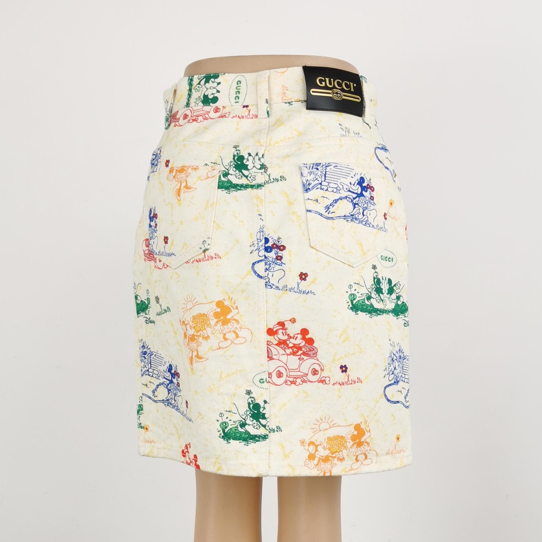 Gucci Gucci x Disney Print Mini Skirt Size IT 40 Size 27" / US 4 / IT 40 - 3 Thumbnail