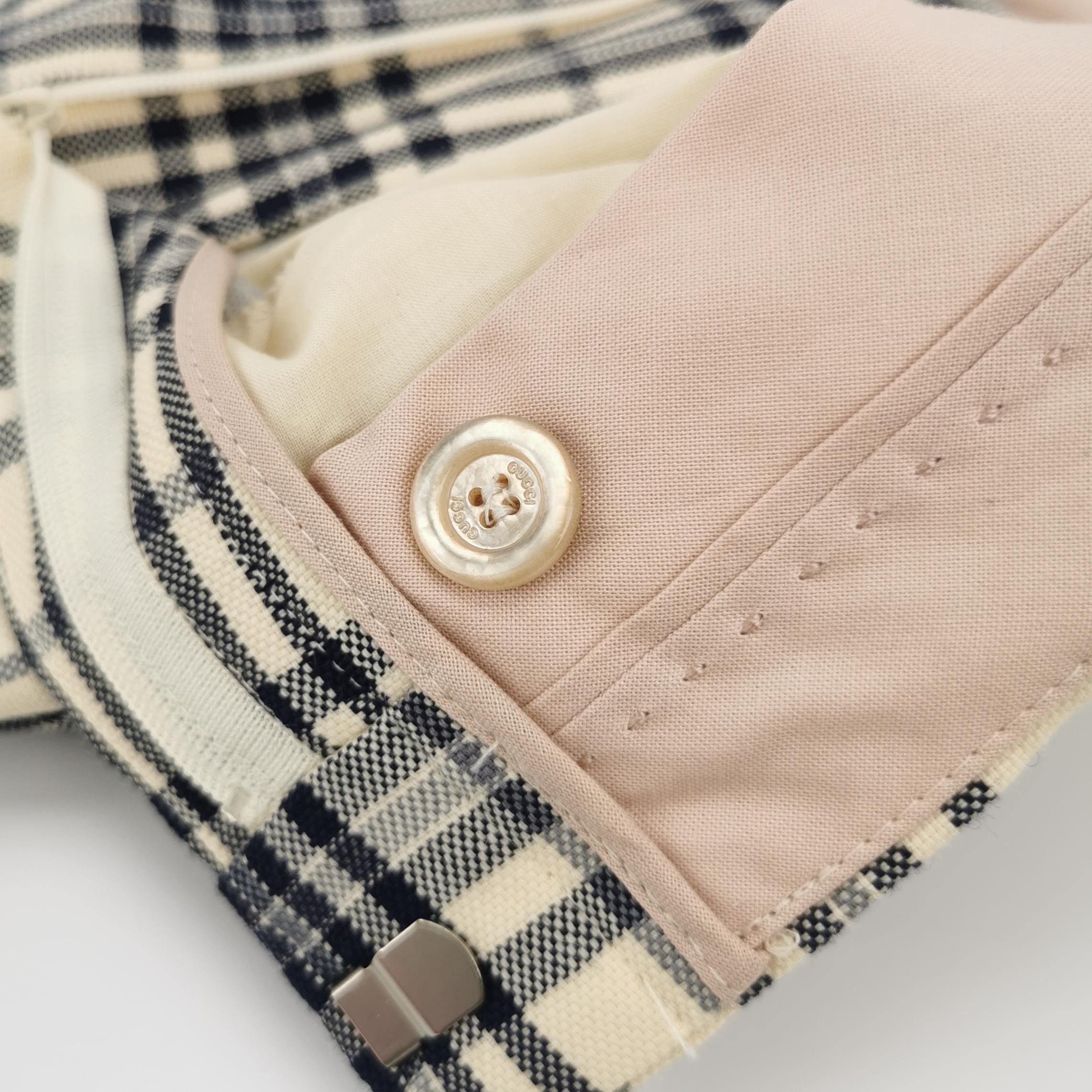 Gucci Gucci Plaid Wool Trousers Size 42 Size 28" / US 6 / IT 42 - 4 Thumbnail