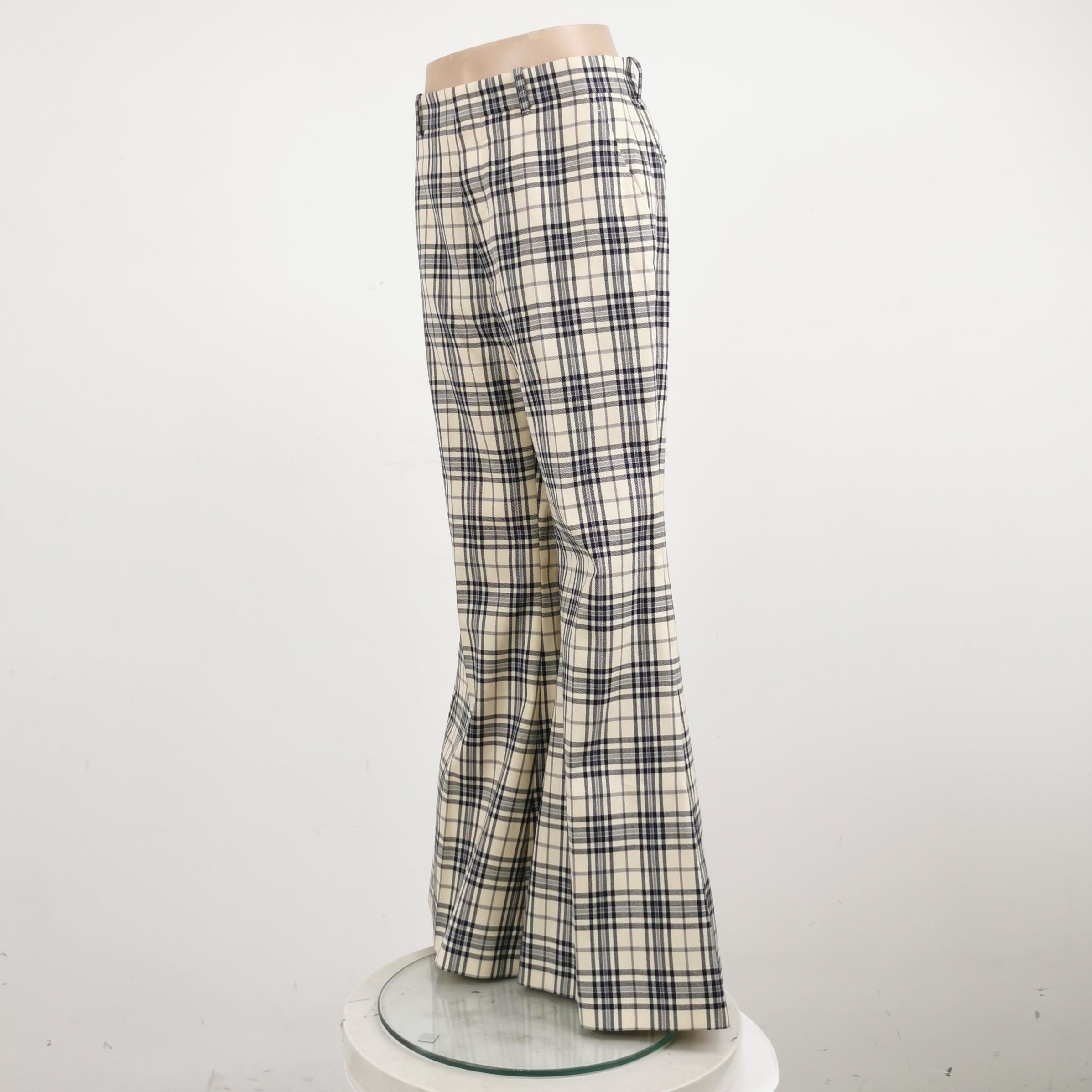 Gucci Gucci Plaid Wool Trousers Size 42 Size 28" / US 6 / IT 42 - 2 Thumbnail