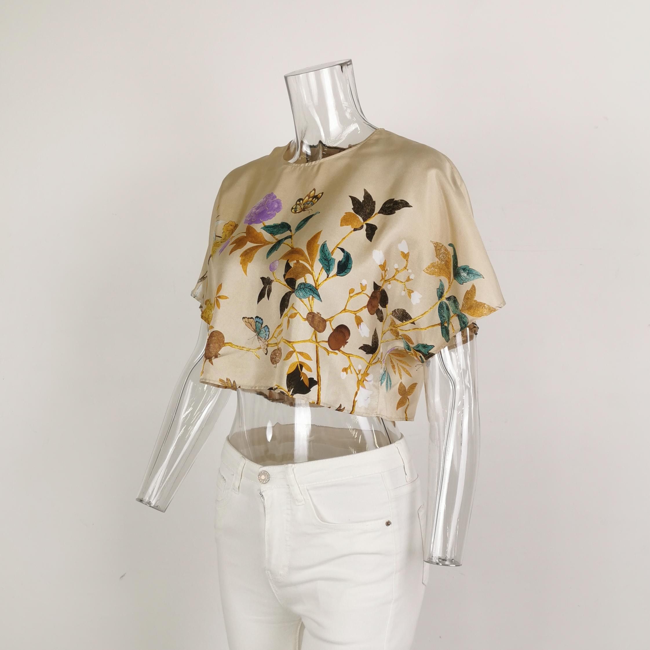 Gucci Gucci Floral Silk Top Size 40 Size S / US 4 / IT 40 - 2 Thumbnail