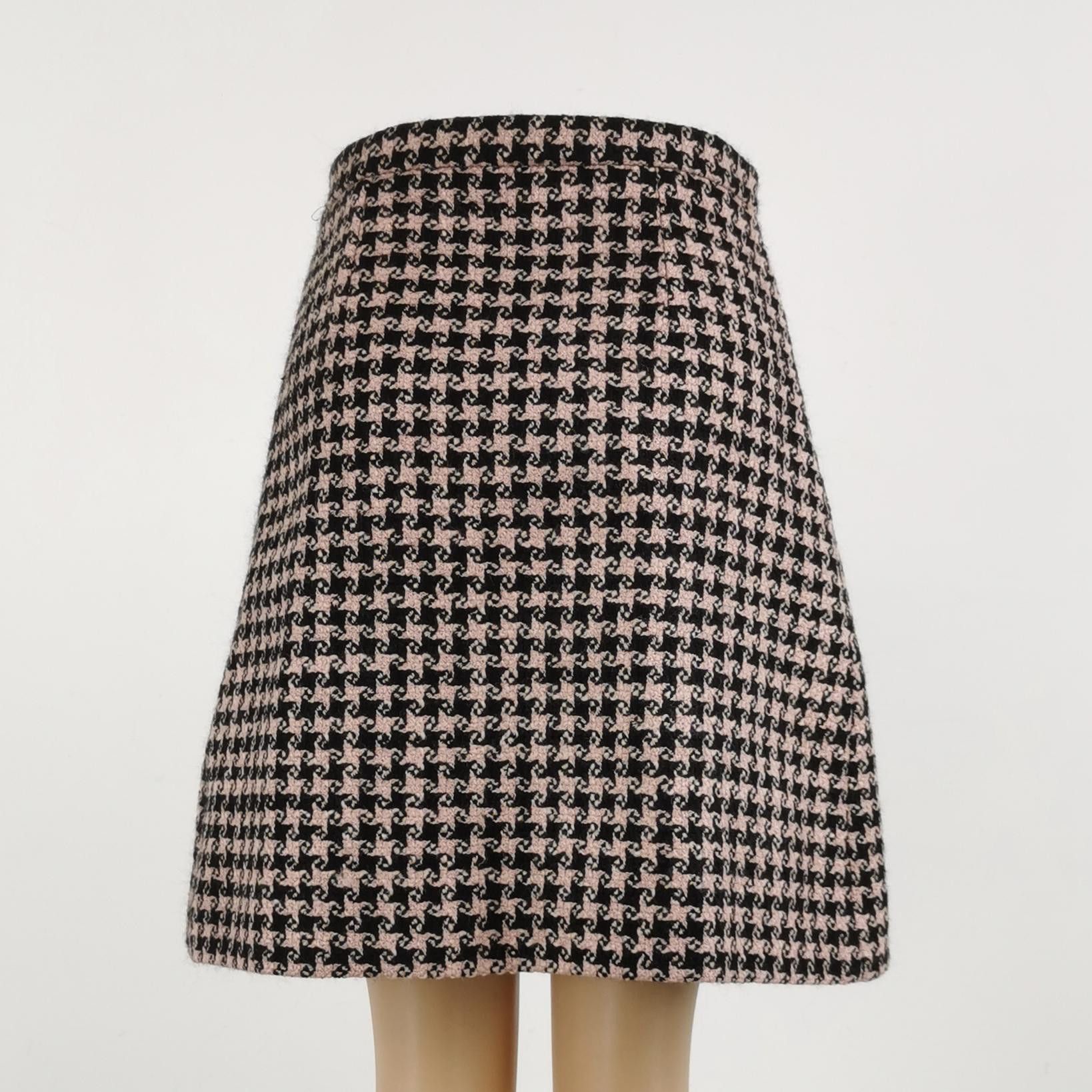 Gucci Gucci Houndstooth Wool Mini Skirt Size 38 Size 26" / US 2 / IT 38 - 3 Thumbnail