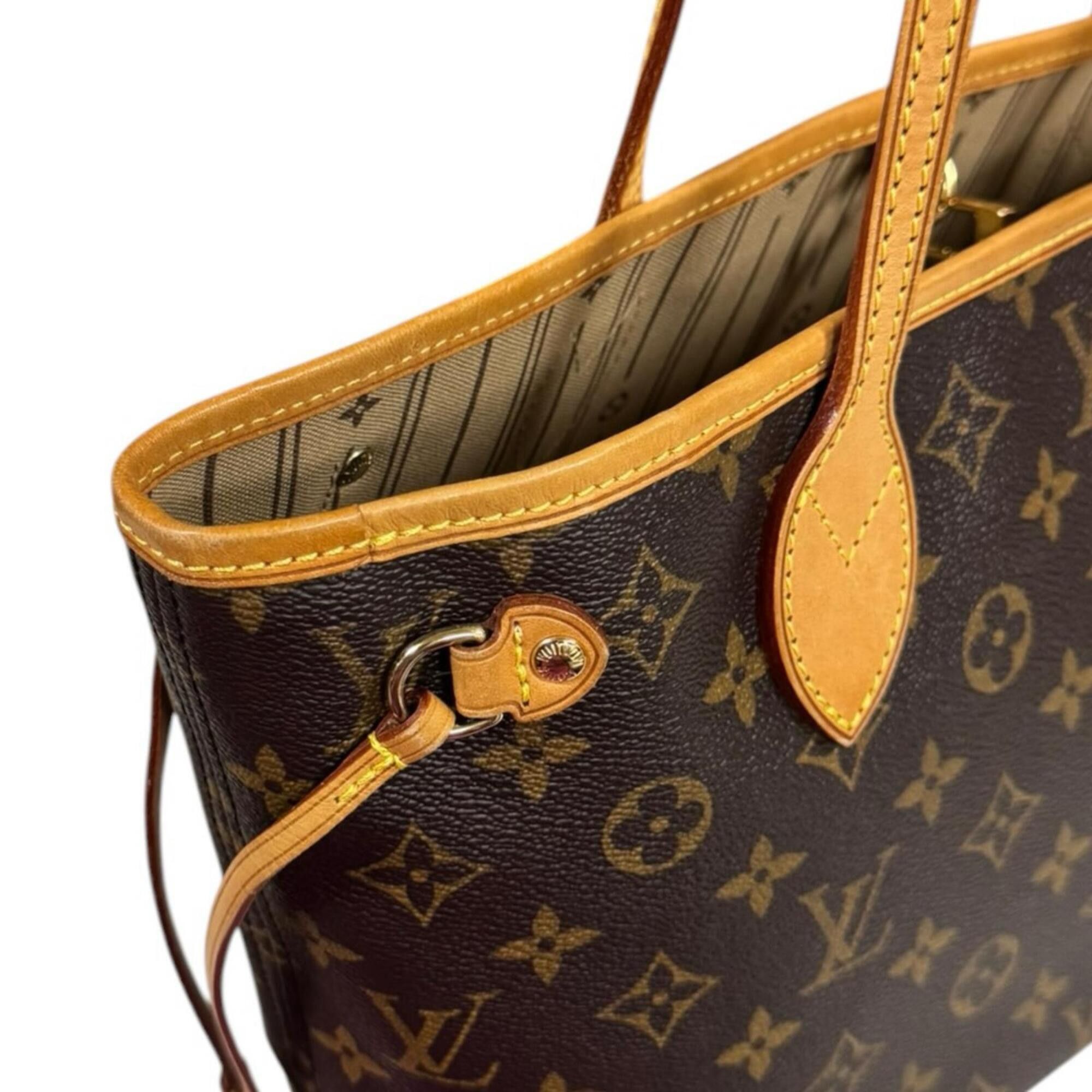 Louis Vuitton Louis Vuitton Neverfull PM Monogram Tote Bag, Canvas M40155 Brown, Women's LOUIS VUITTON Size ONE SIZE - 13 Thumbnail