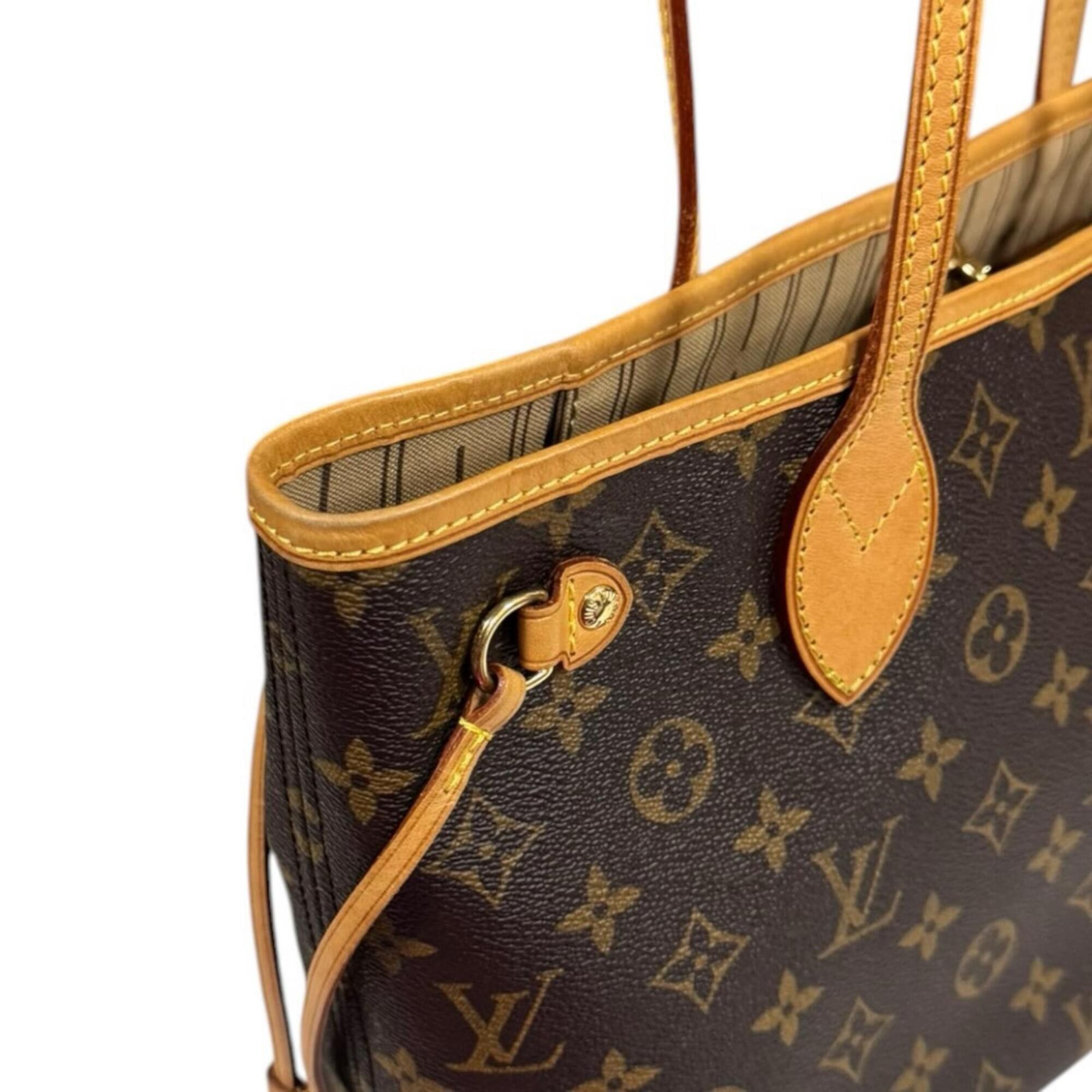 Louis Vuitton Louis Vuitton Neverfull PM Monogram Tote Bag, Canvas M40155 Brown, Women's LOUIS VUITTON Size ONE SIZE - 11 Thumbnail