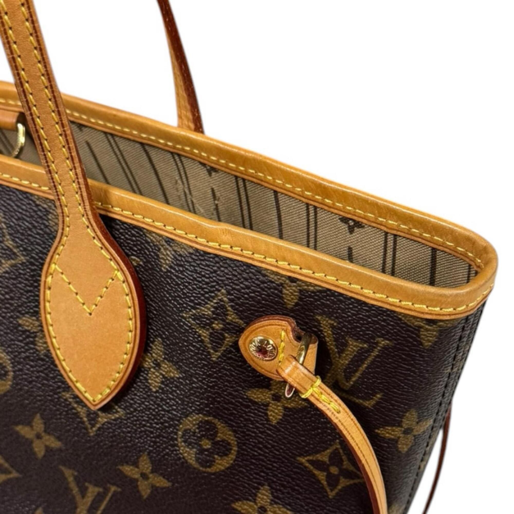 Louis Vuitton Louis Vuitton Neverfull PM Monogram Tote Bag, Canvas M40155 Brown, Women's LOUIS VUITTON Size ONE SIZE - 12 Thumbnail