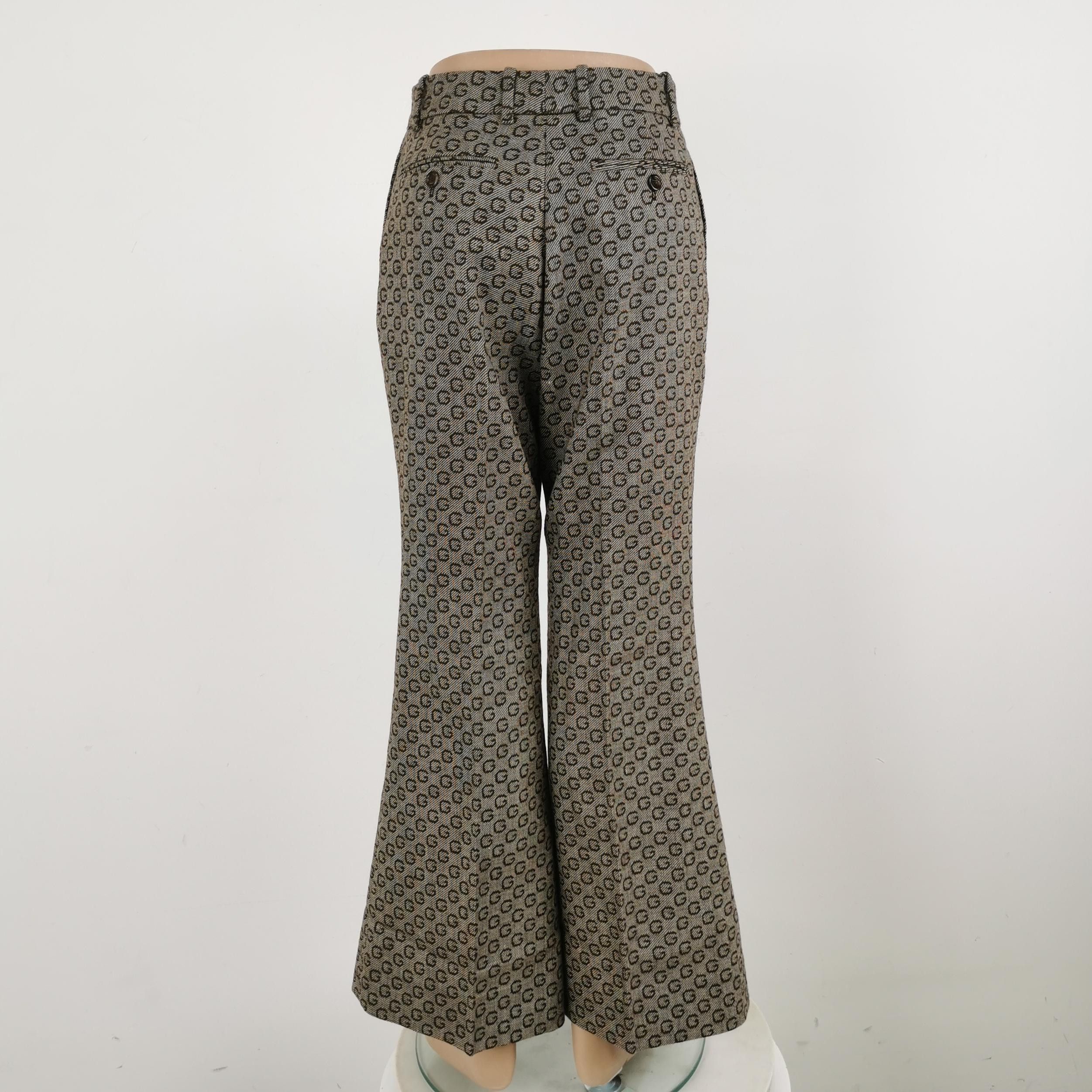 Gucci Gucci GG Logo Wool Pants Size 38 Size 26" / US 2 / IT 38 - 3 Thumbnail
