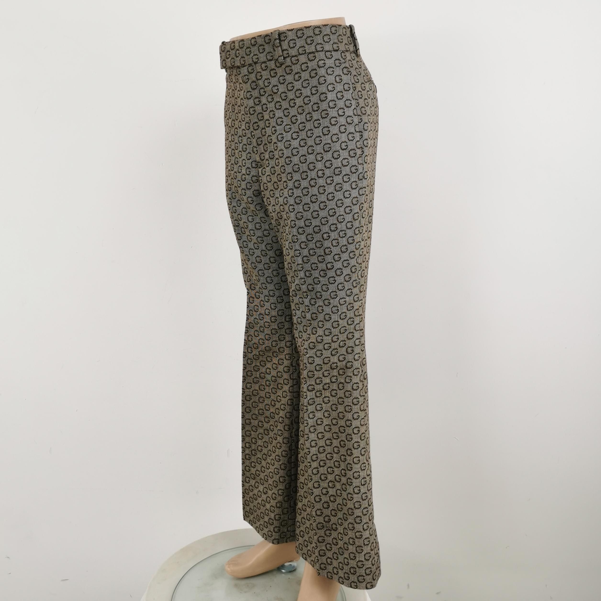 Gucci Gucci GG Logo Wool Pants Size 38 Size 26" / US 2 / IT 38 - 2 Thumbnail