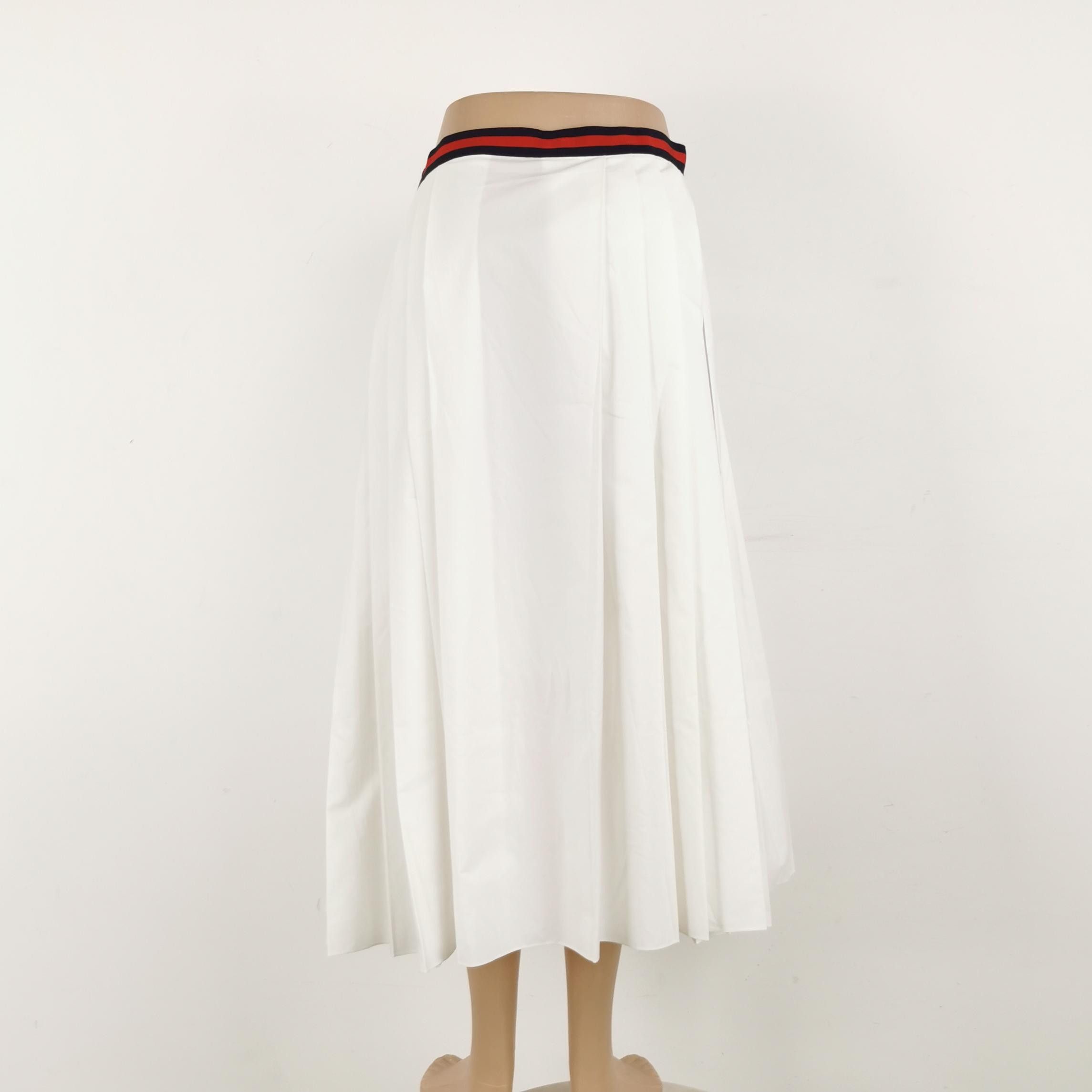 Gucci Gucci Striped Web Pleated Midi Skirt IT 42 Size 28" / US 6 / IT 42 - 3 Thumbnail