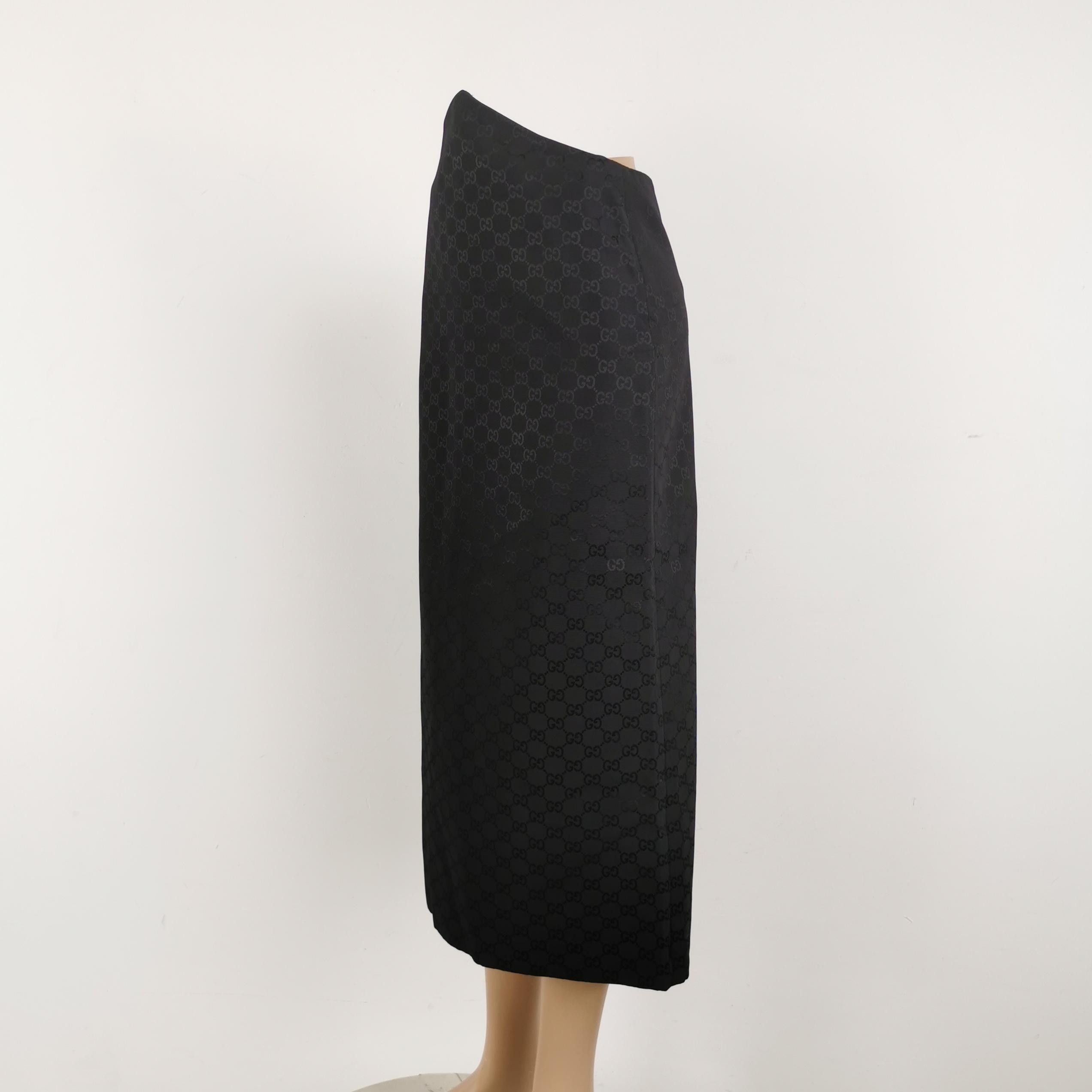 Gucci Gucci GG Logo Midi Skirt Size 36 Size 25" / US 0 / IT 36 - 2 Thumbnail