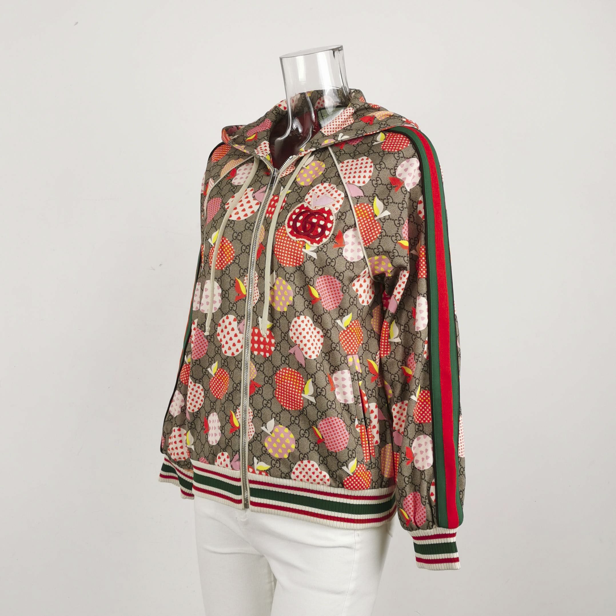Gucci Gucci Apple Heart Print Hoodie XS Size US XS / EU 42 / 0 - 2 Thumbnail