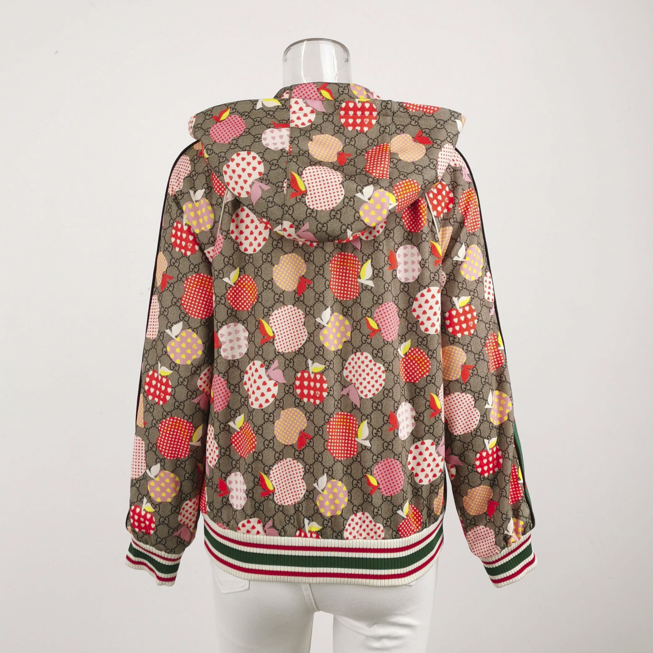 Gucci Gucci Apple Heart Print Hoodie XS Size US XS / EU 42 / 0 - 3 Thumbnail
