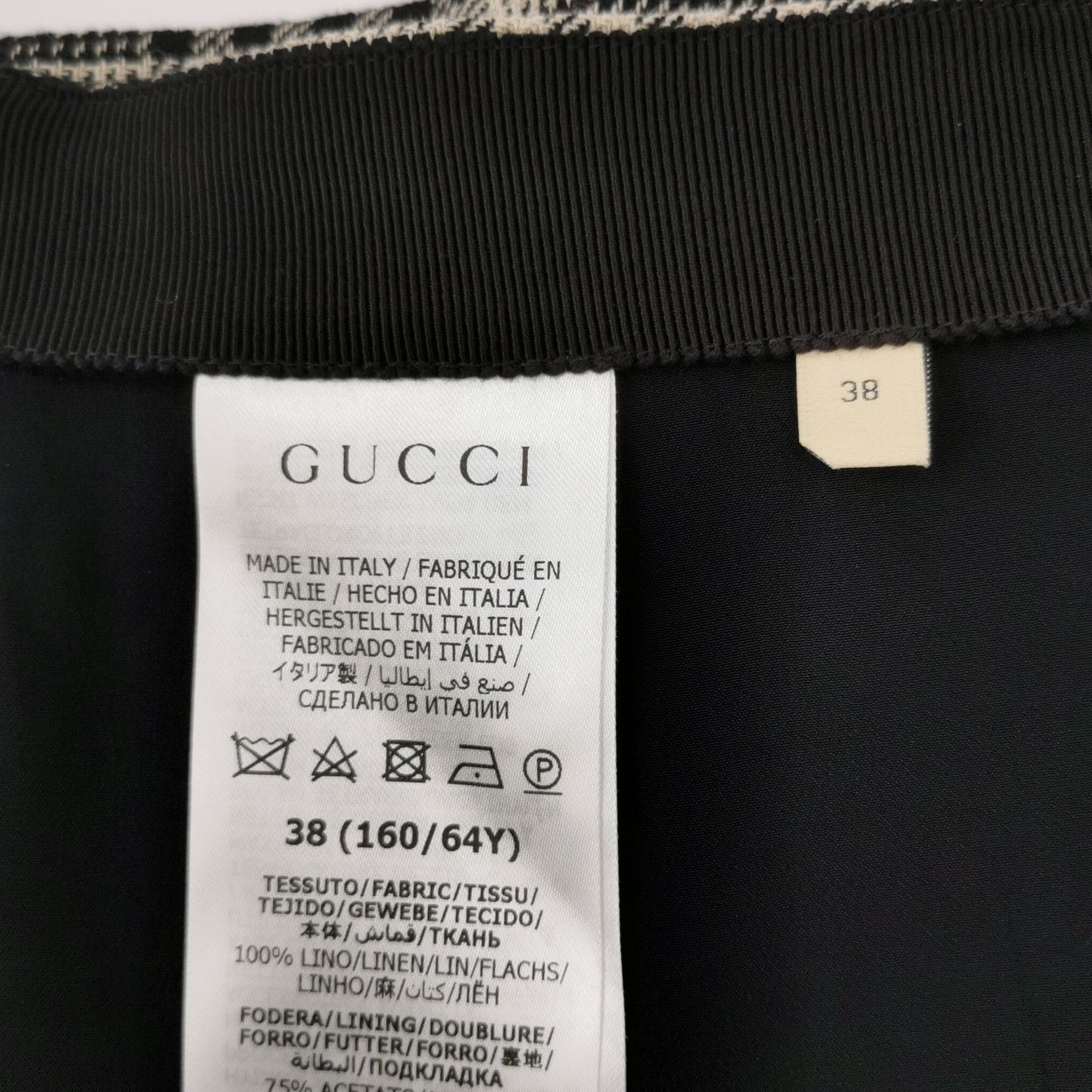 Gucci Gucci Plaid Linen Mini Skirt Size 38 Size 26" / US 2 / IT 38 - 7 Thumbnail