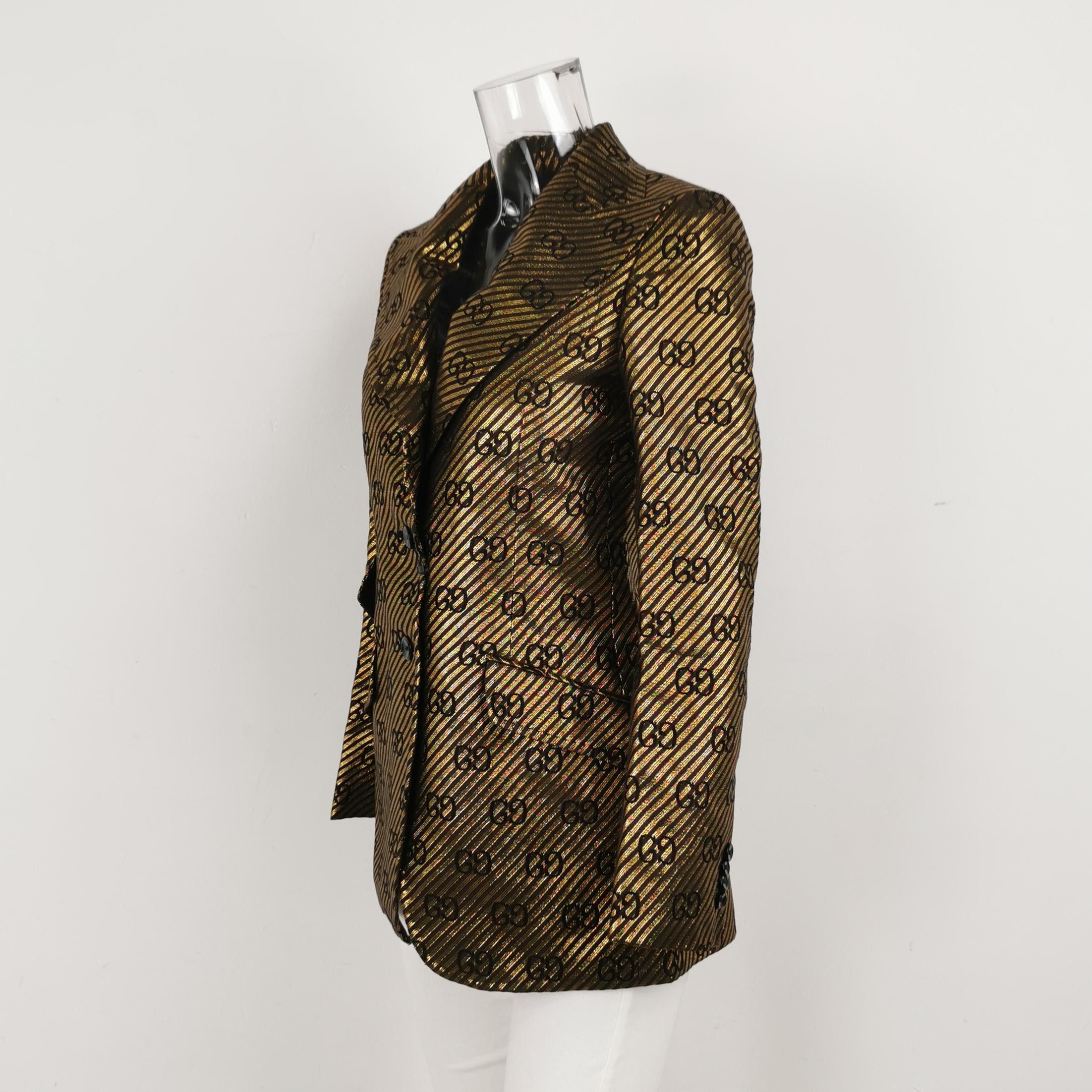 Gucci Gucci GG Metallic Blazer Size 38 Size XS / US 0-2 / IT 36-38 - 2 Thumbnail