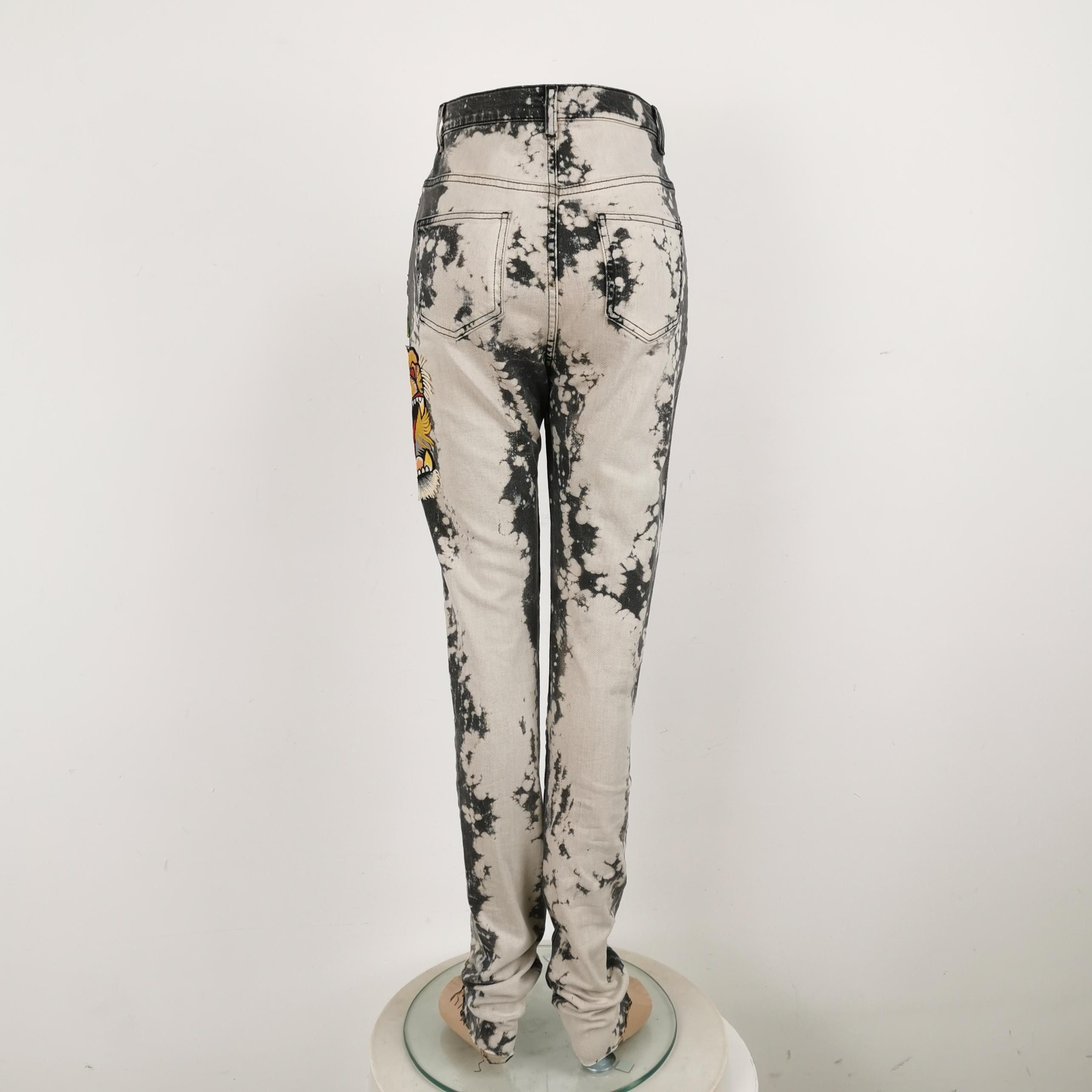 Gucci Gucci Floral Tiger Embroidery Pants Size 25 Size 25" / US 0 / IT 36 - 3 Thumbnail