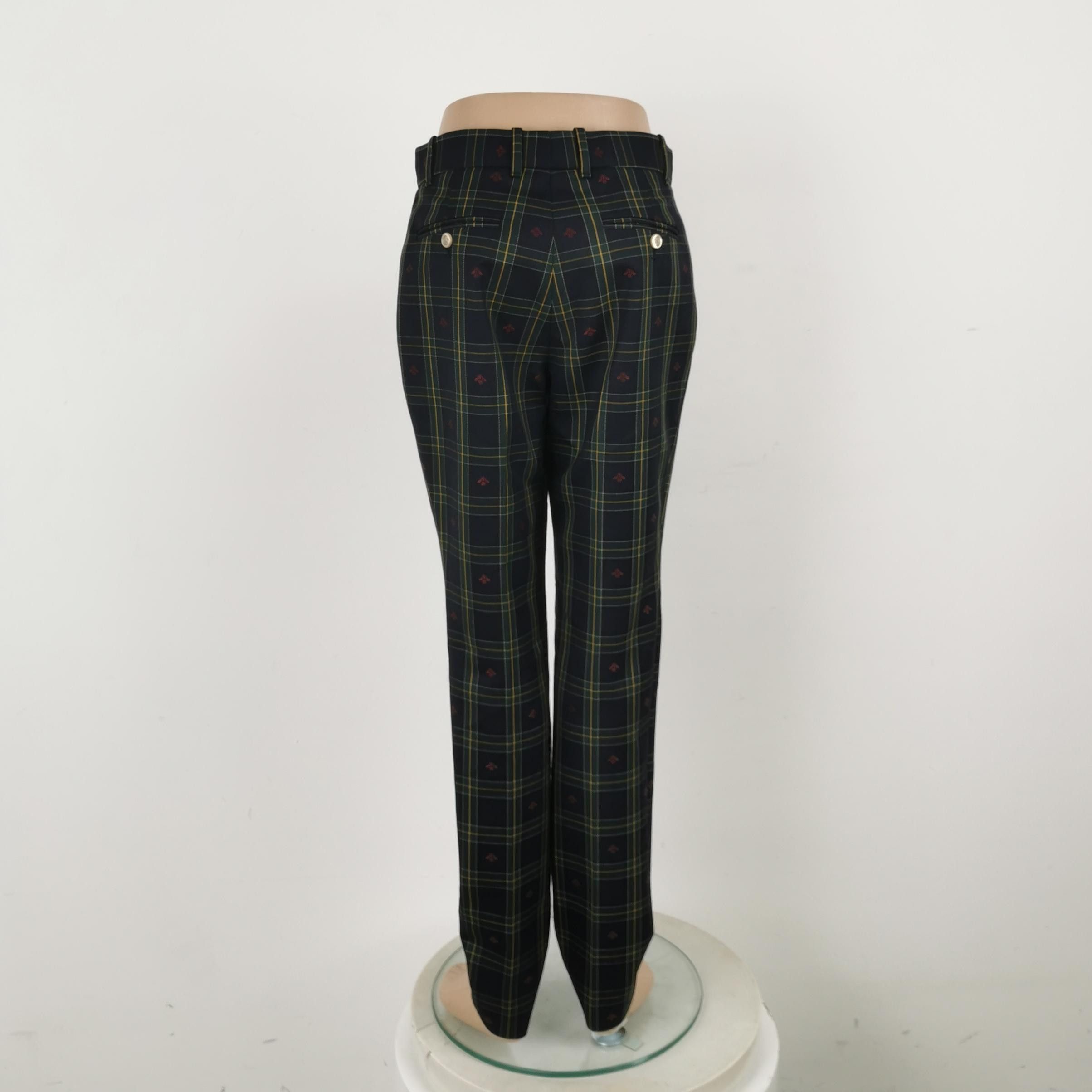 Gucci Gucci Bee Plaid Pants Size 40 Size 27" / US 4 / IT 40 - 3 Thumbnail