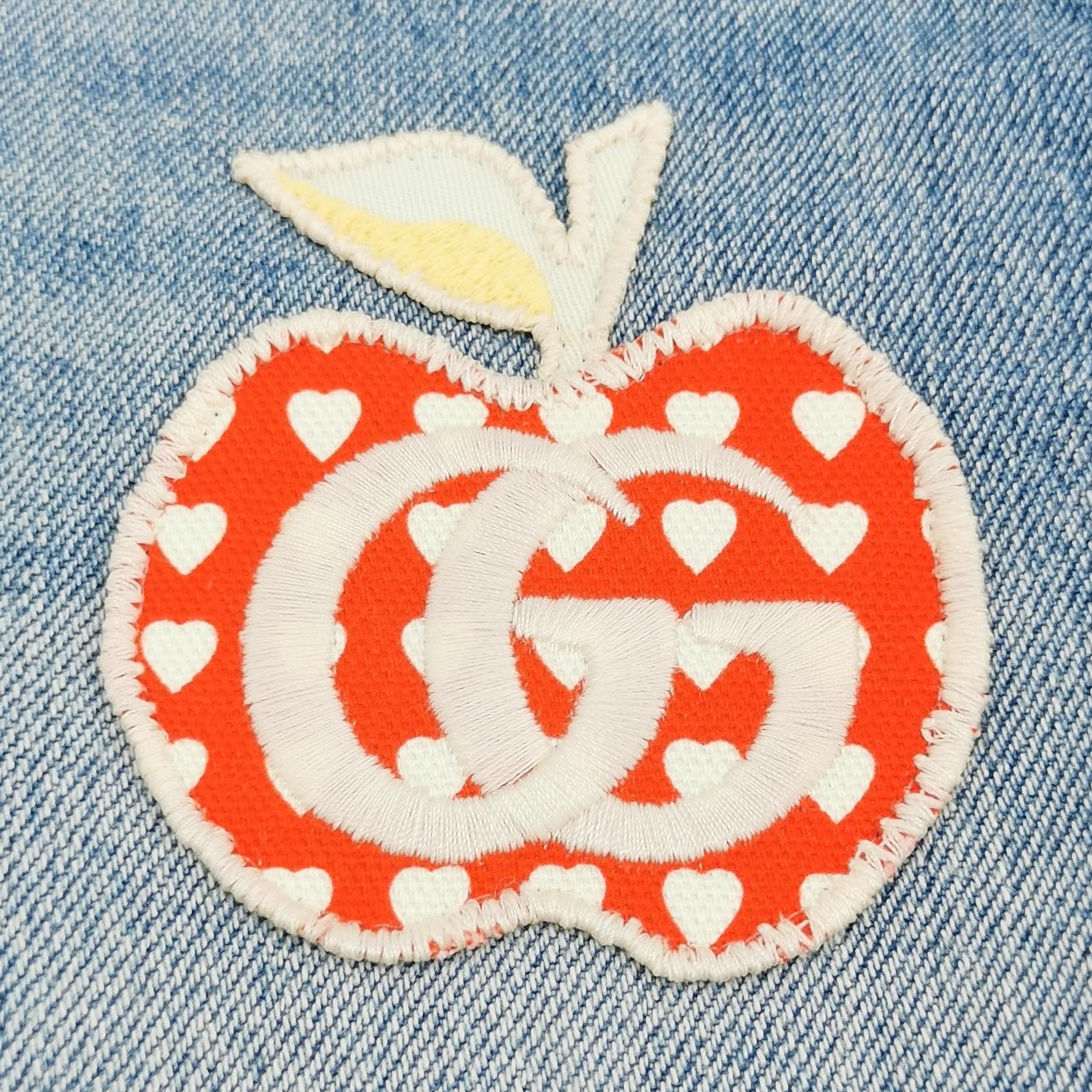 Gucci Gucci Apple GG Logo Denim Shorts Size 23 Size 25" / US 0 / IT 36 - 3 Thumbnail