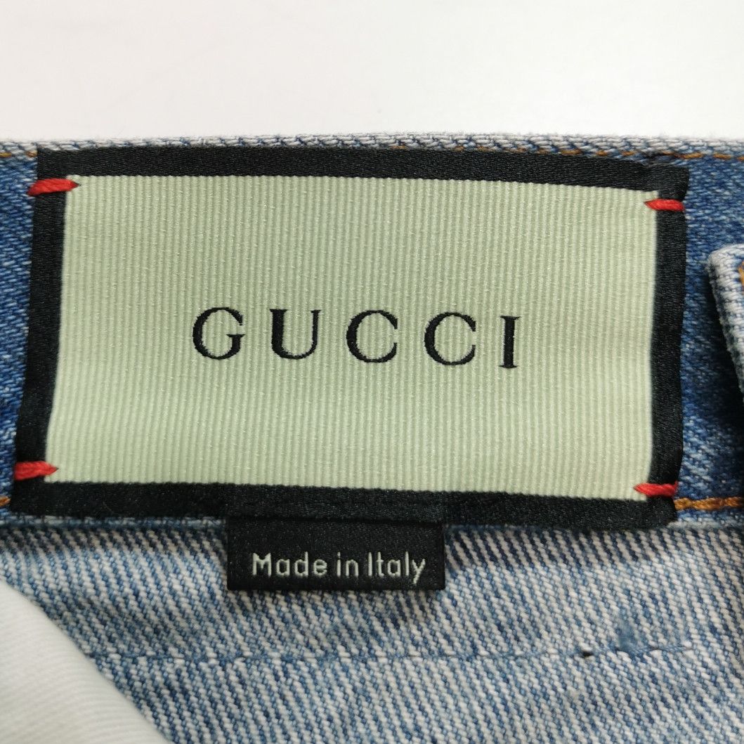 Gucci Gucci Apple GG Logo Denim Shorts Size 23 Size 25" / US 0 / IT 36 - 5 Thumbnail
