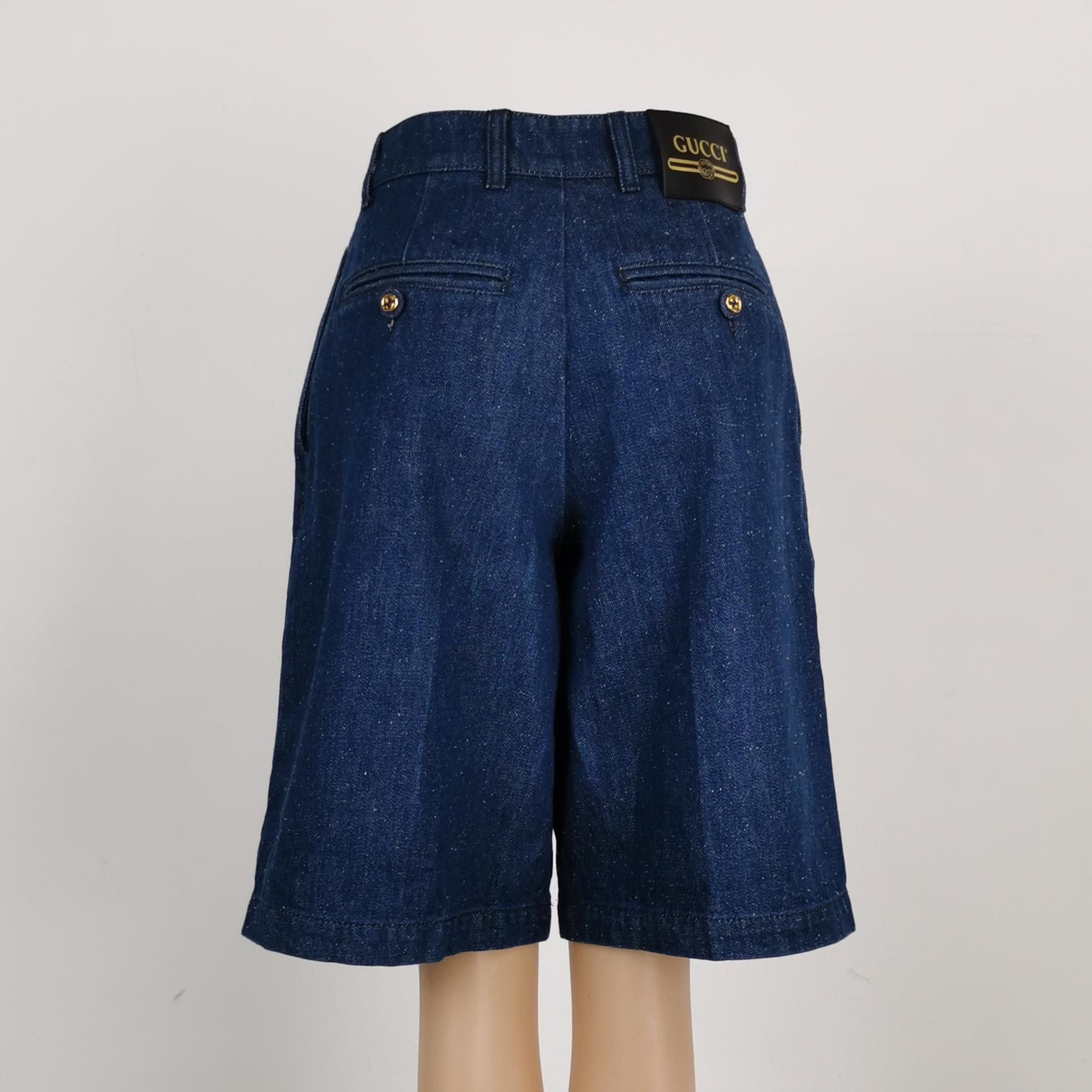 Gucci Gucci Denim Shorts Size 36 Size 25" / US 0 / IT 36 - 2 Thumbnail