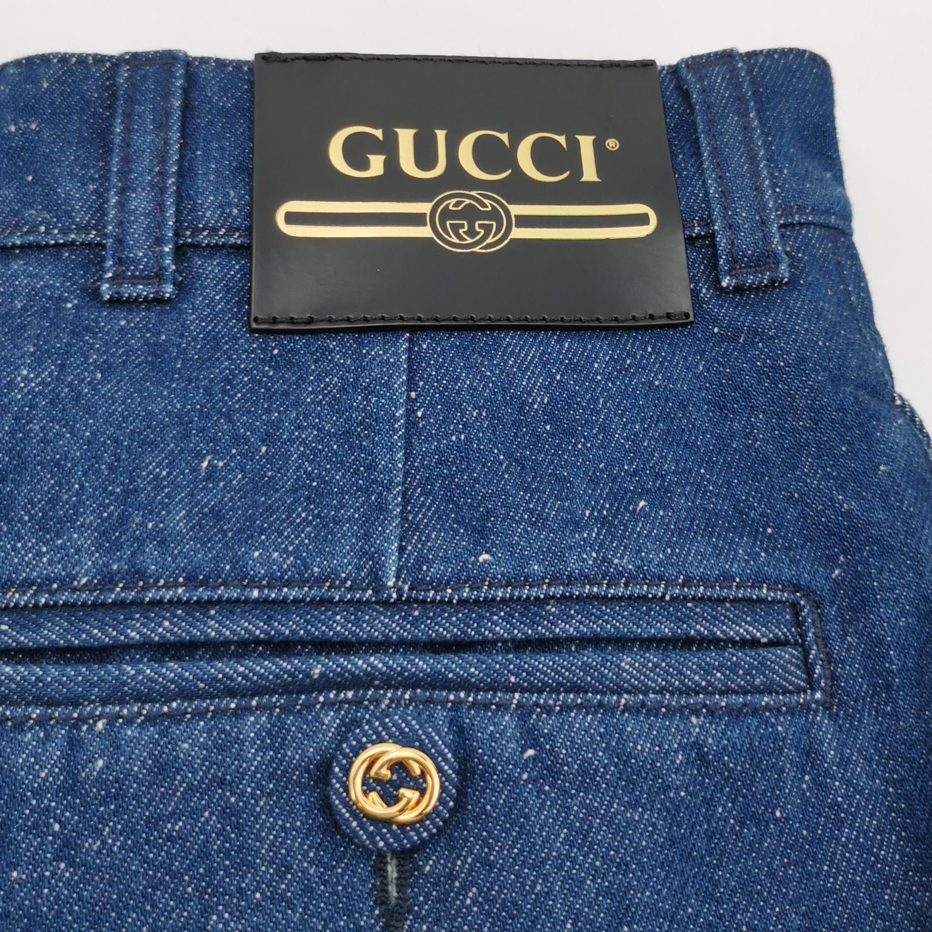 Gucci Gucci Denim Shorts Size 36 Size 25" / US 0 / IT 36 - 3 Thumbnail