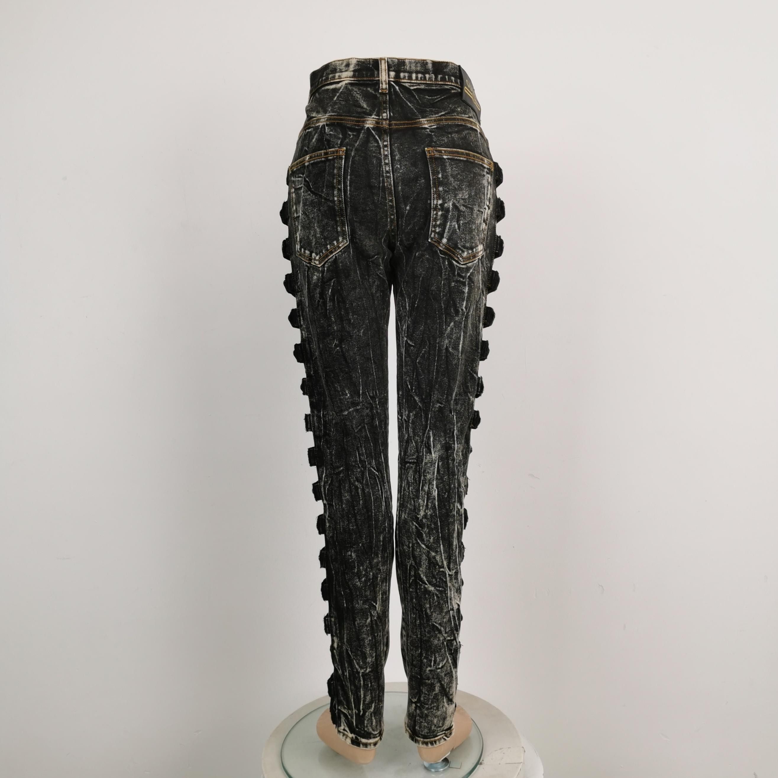 Gucci Gucci Acid Wash Buckle Denim Pants Size 34 Size US 34 / EU 50 - 2 Thumbnail