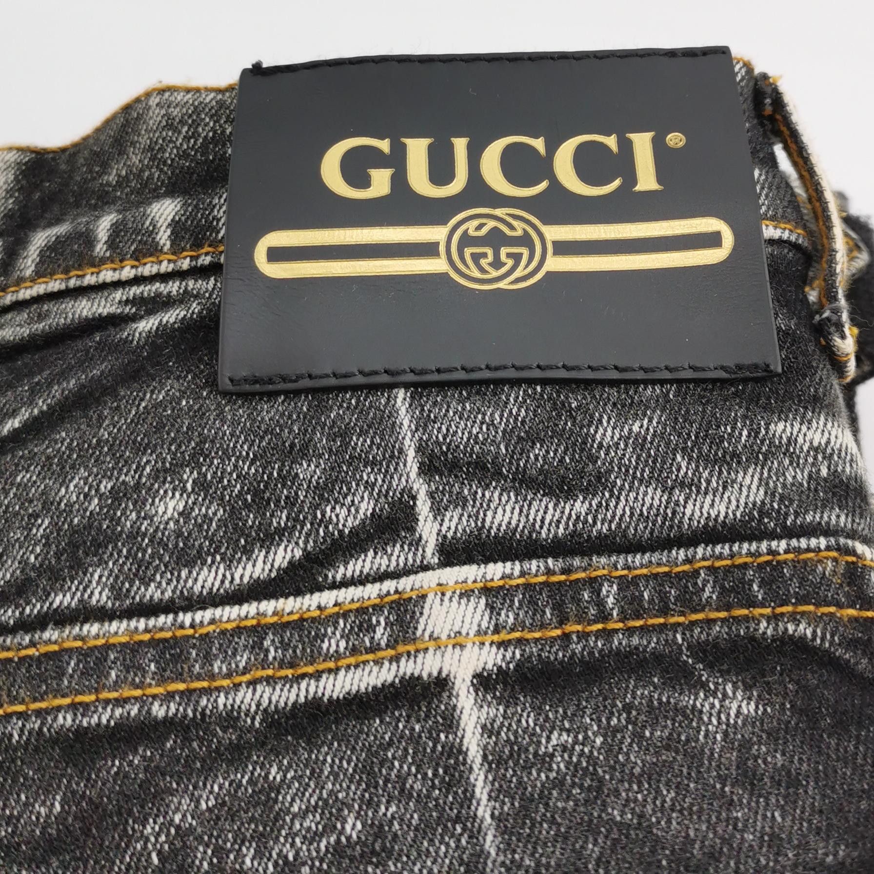 Gucci Gucci Acid Wash Buckle Denim Pants Size 34 Size US 34 / EU 50 - 3 Thumbnail