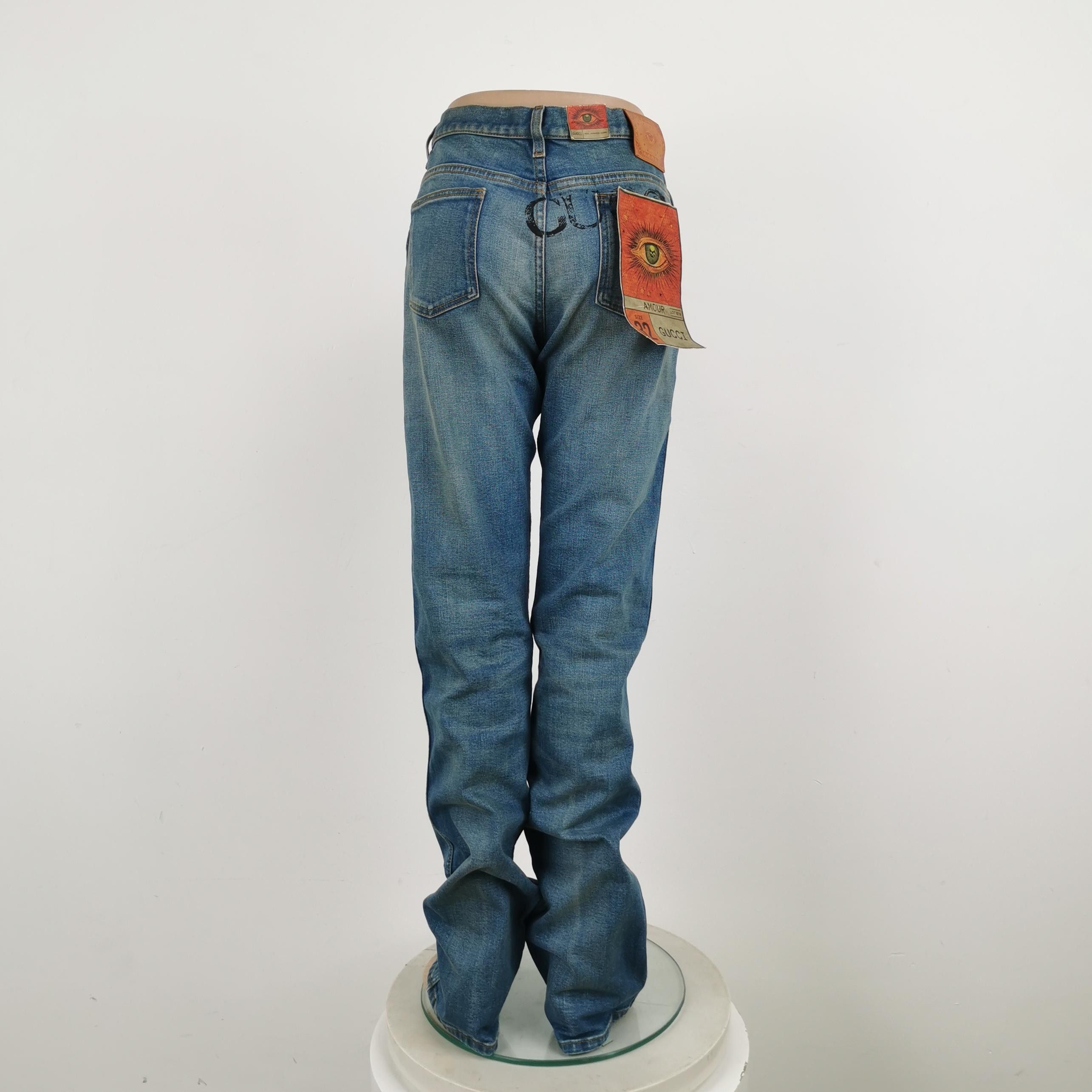 Gucci Gucci Amour Graphic Jeans Size 32 Size US 32 / EU 48 - 2 Thumbnail