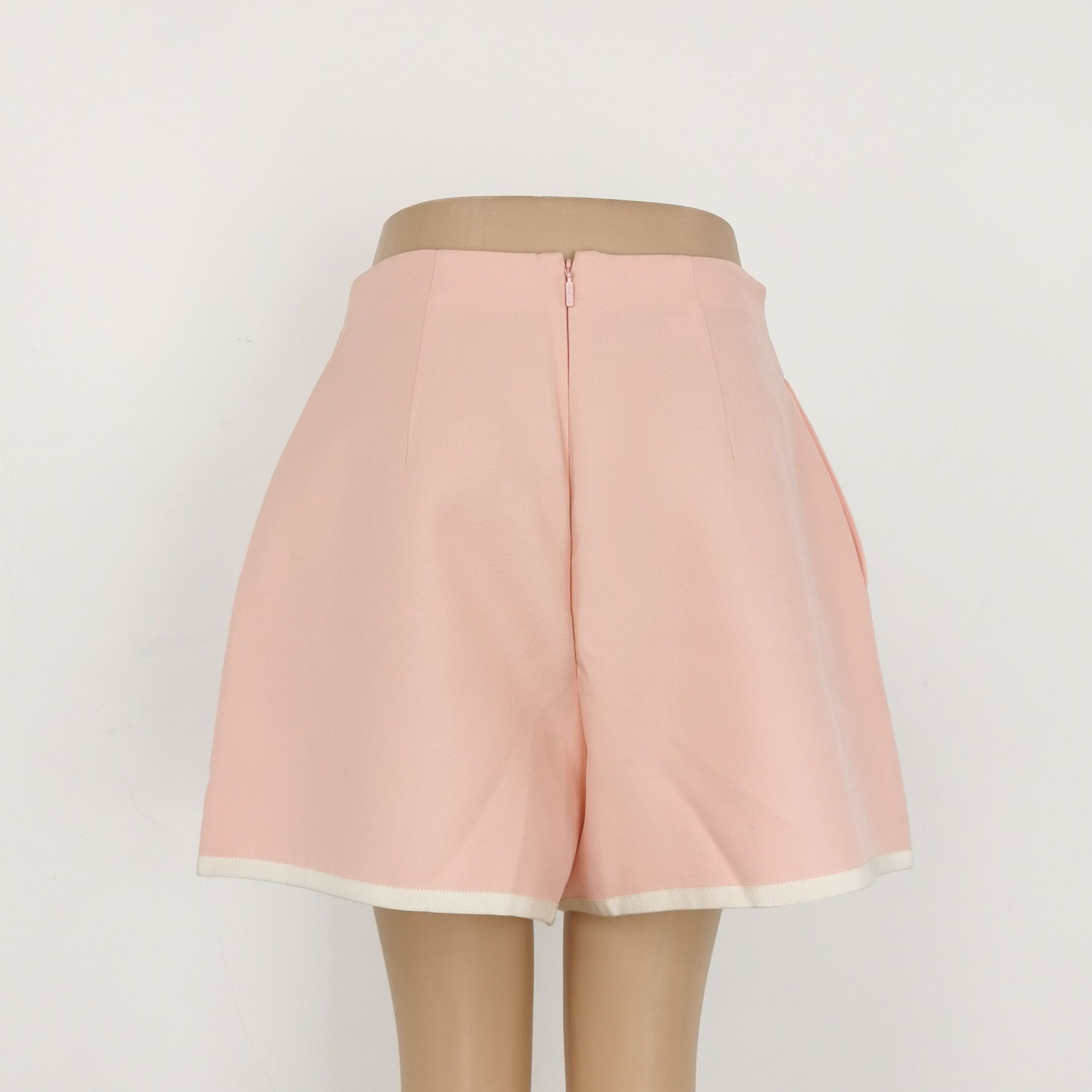 Gucci Gucci Pink Silk Wool Shorts Size 40 Size 27" / US 4 / IT 40 - 2 Thumbnail