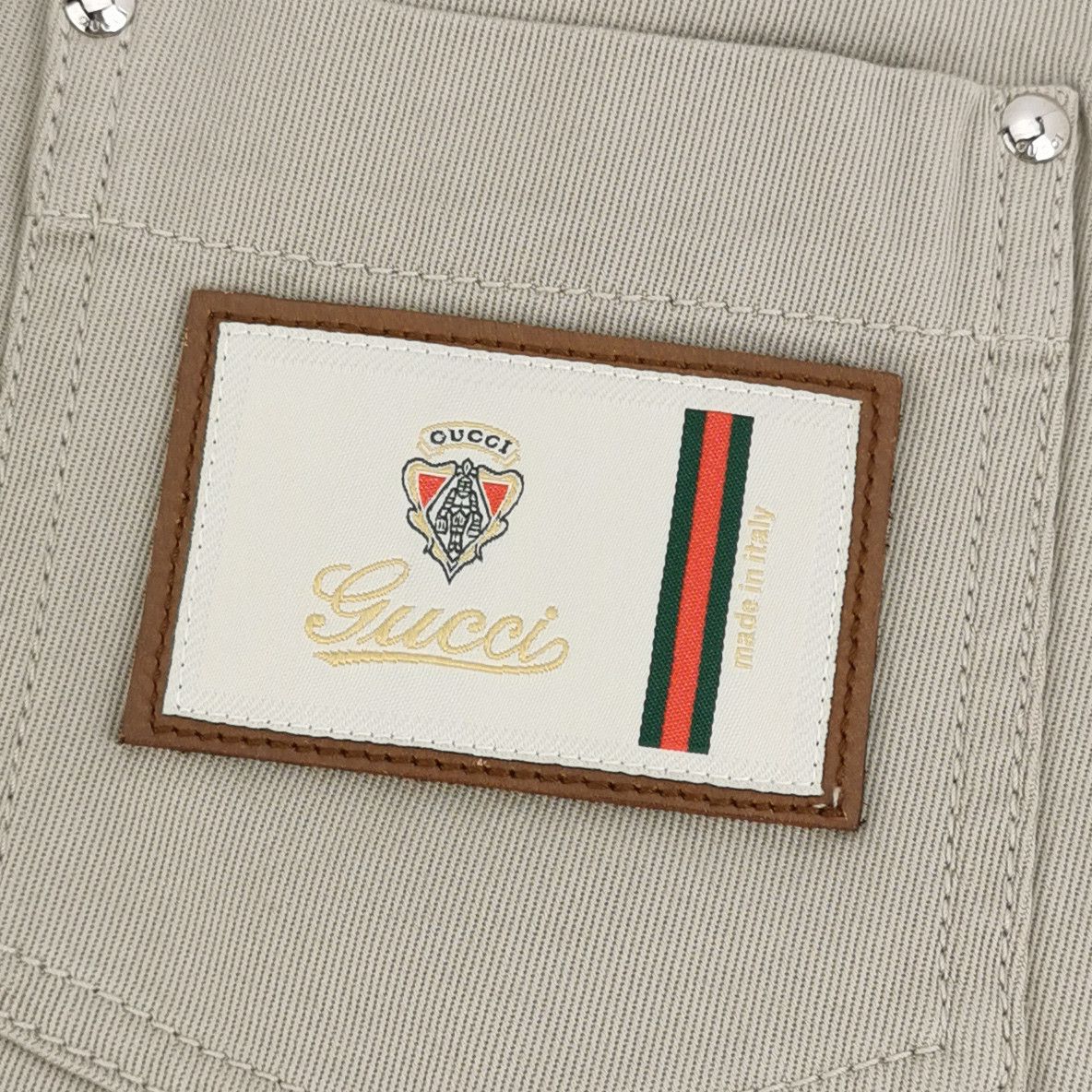 Gucci Gucci Beige Cotton Pants Size 40 Size 27" / US 4 / IT 40 - 3 Thumbnail