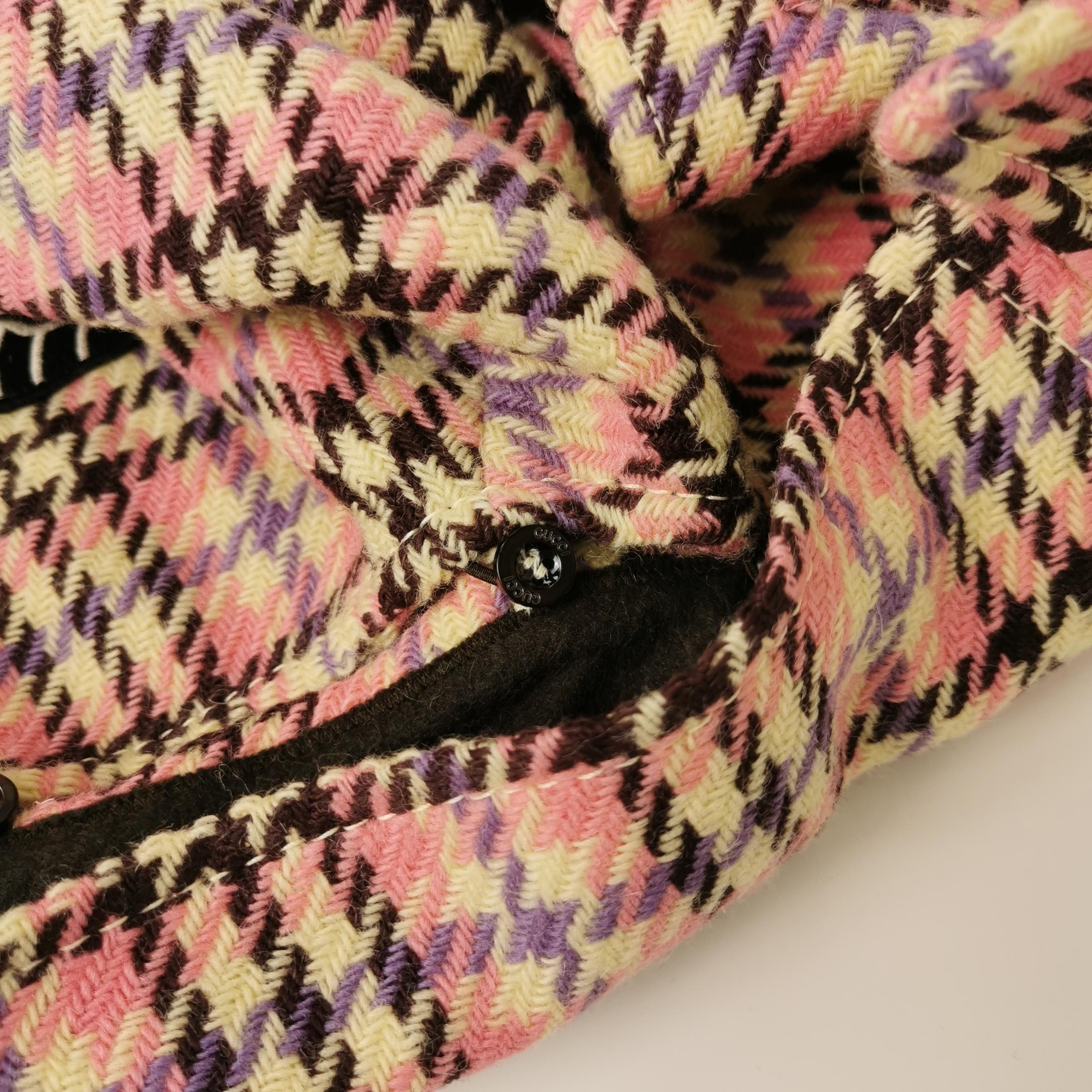 Gucci Gucci Plaid Snake Mohair Coat Size IT 40 Size S / US 4 / IT 40 - 3 Thumbnail