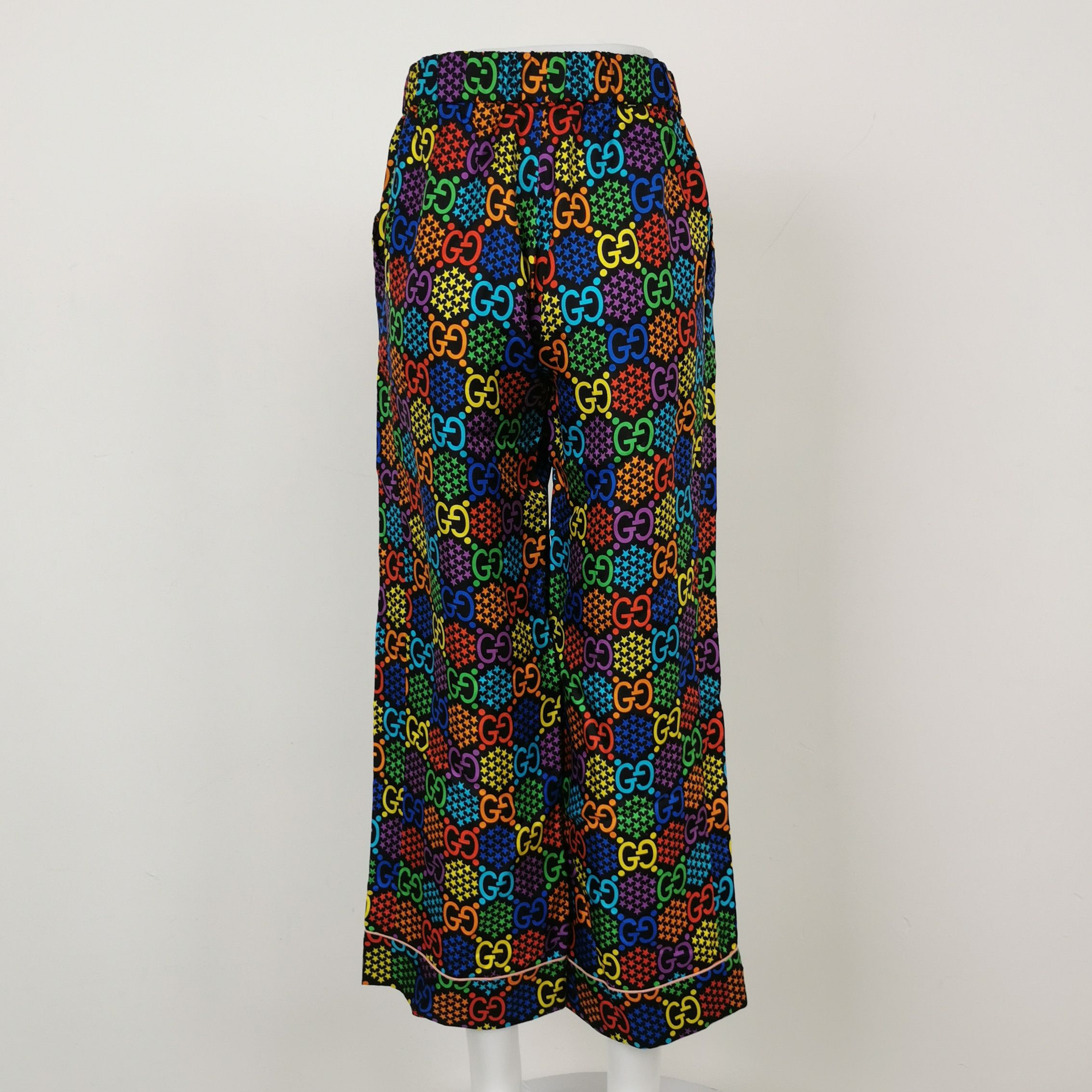 Gucci Gucci Multicolor GG Silk Pants Size 38 Size 26" / US 2 / IT 38 - 2 Thumbnail