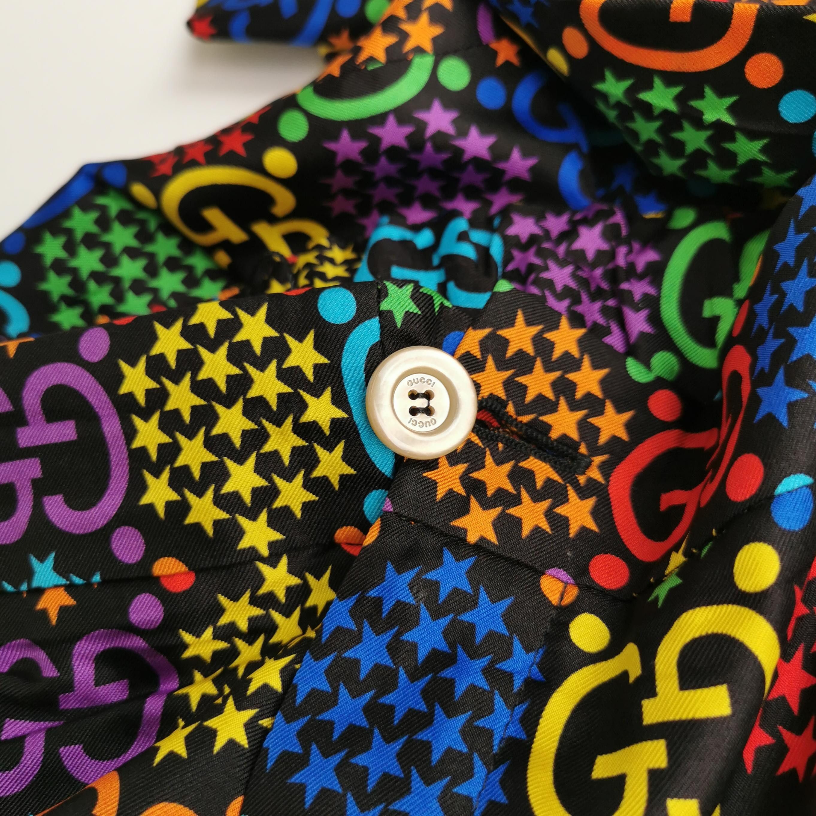 Gucci Gucci Multicolor GG Silk Pants Size 38 Size 26" / US 2 / IT 38 - 3 Thumbnail