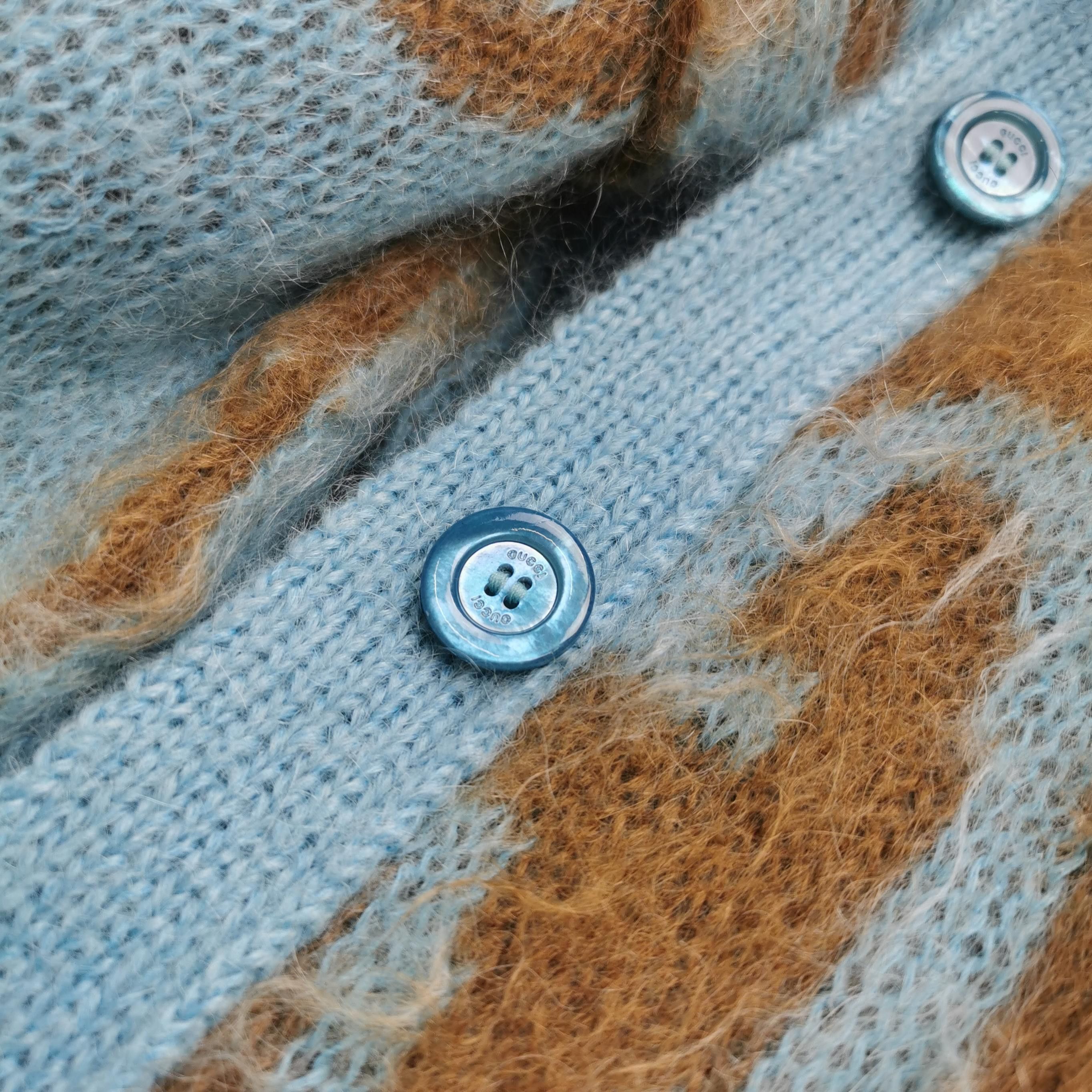 Gucci Gucci GG Mohair Blend Cardigan Size S Size S / US 4 / IT 40 - 5 Thumbnail