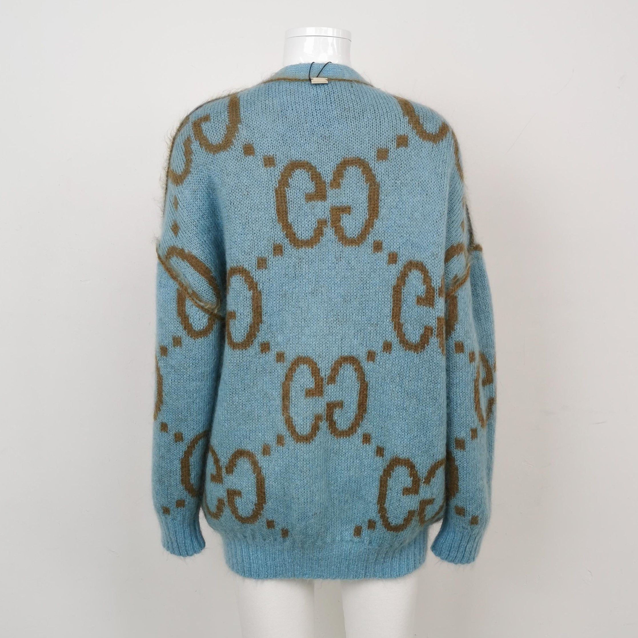 Gucci Gucci GG Mohair Blend Cardigan Size S Size S / US 4 / IT 40 - 4 Thumbnail