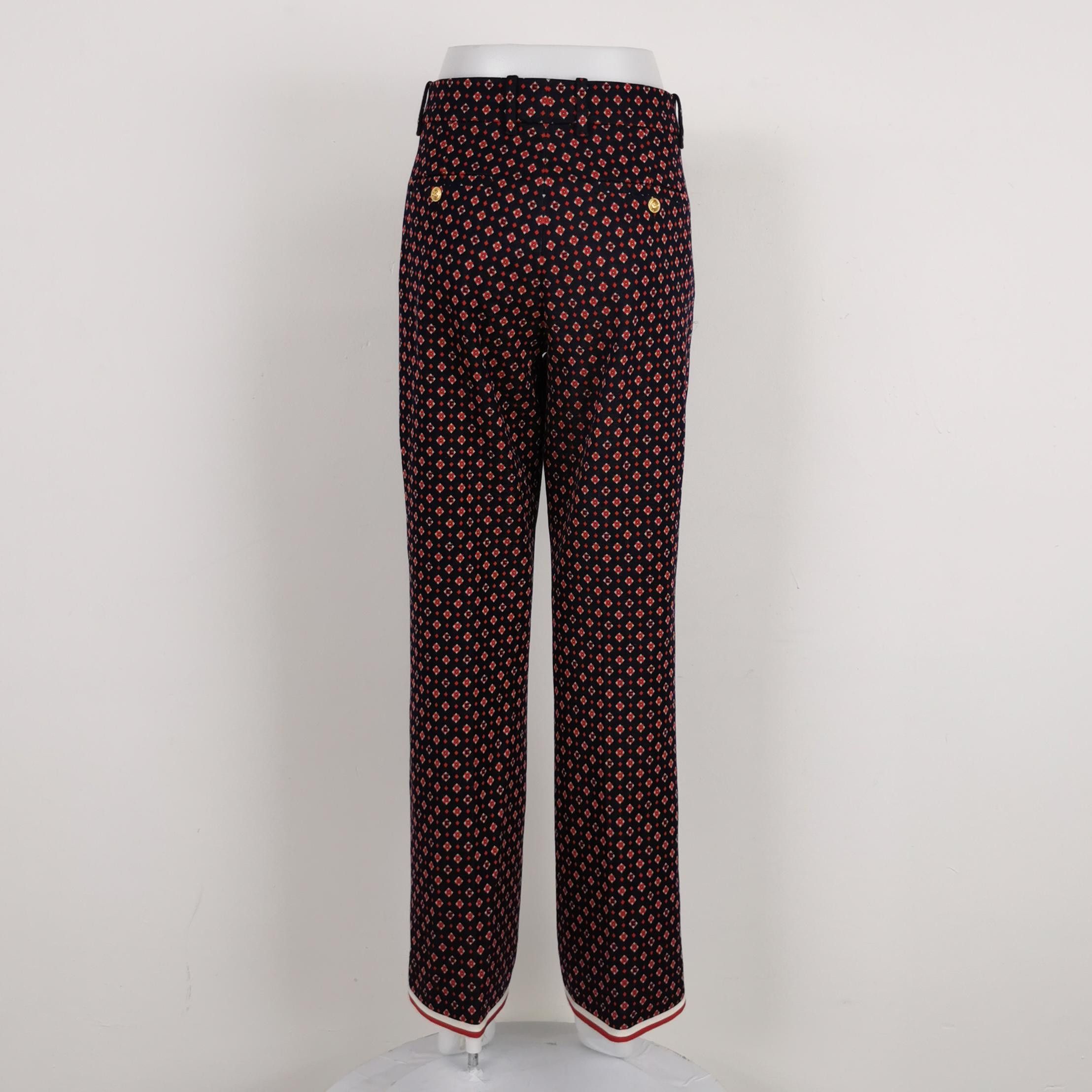 Gucci Gucci Geometric Print Pants Size 40 Size 27" / US 4 / IT 40 - 2 Thumbnail