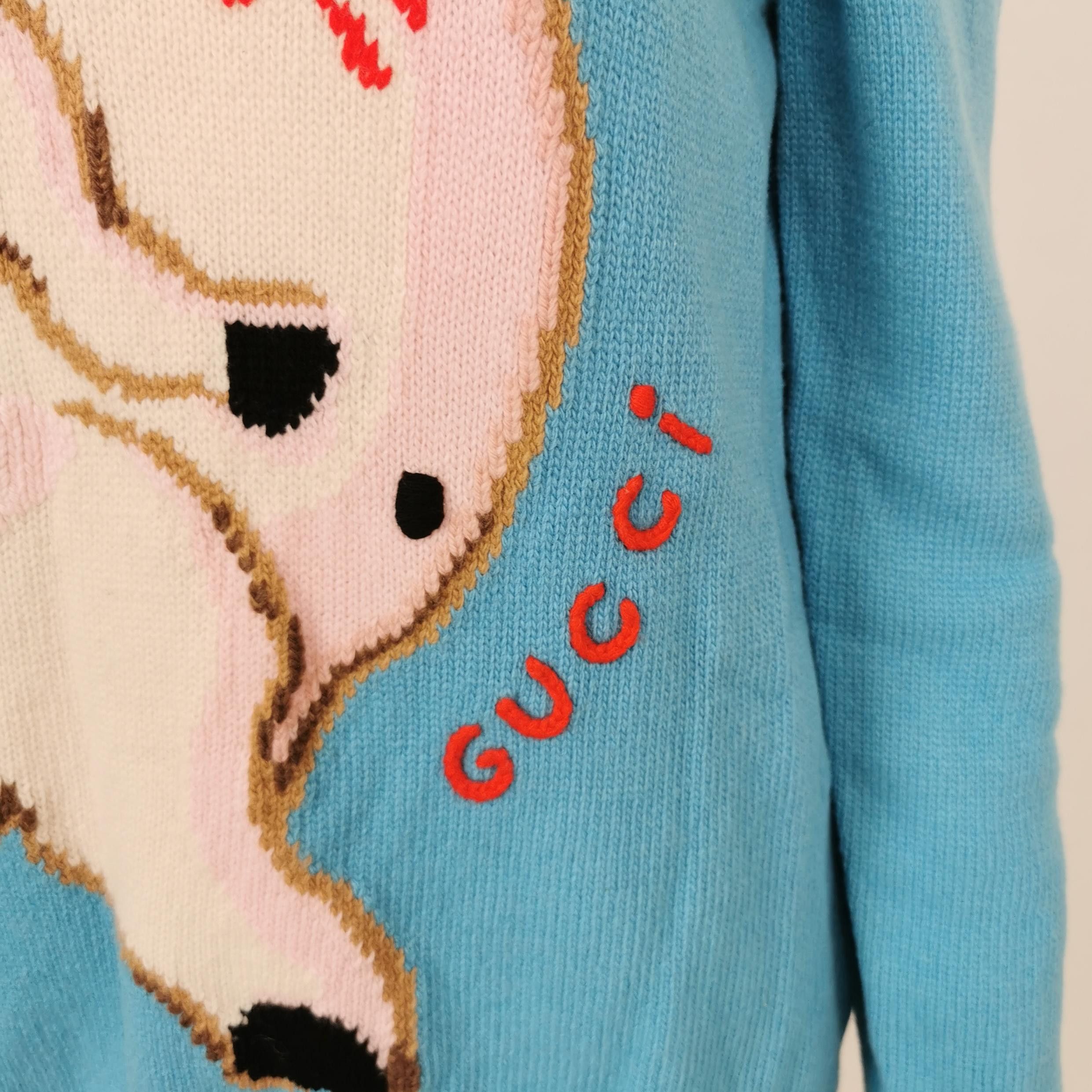 Gucci Gucci Pig Pattern Wool Sweater Size S Size US S / EU 44-46 / 1 - 3 Thumbnail