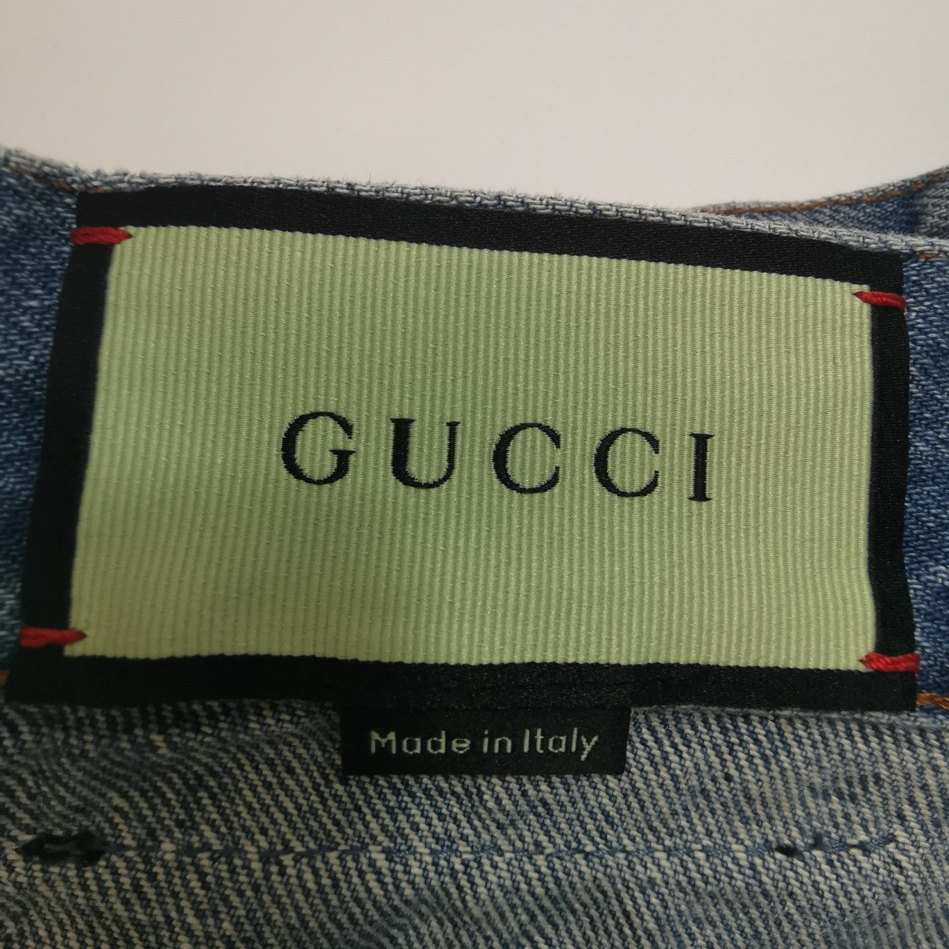 Gucci Gucci Apple Logo Denim Shorts Size 25 Size 25" / US 0 / IT 36 - 5 Thumbnail