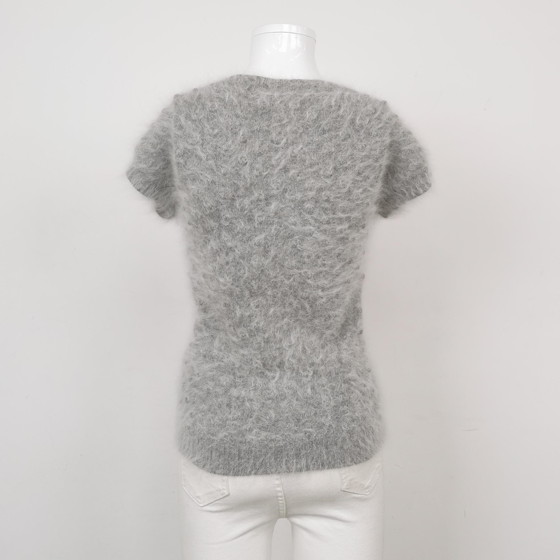 Gucci Gucci Angora Blend Short Sleeve Sweater Size S Size S / US 4 / IT 40 - 2 Thumbnail