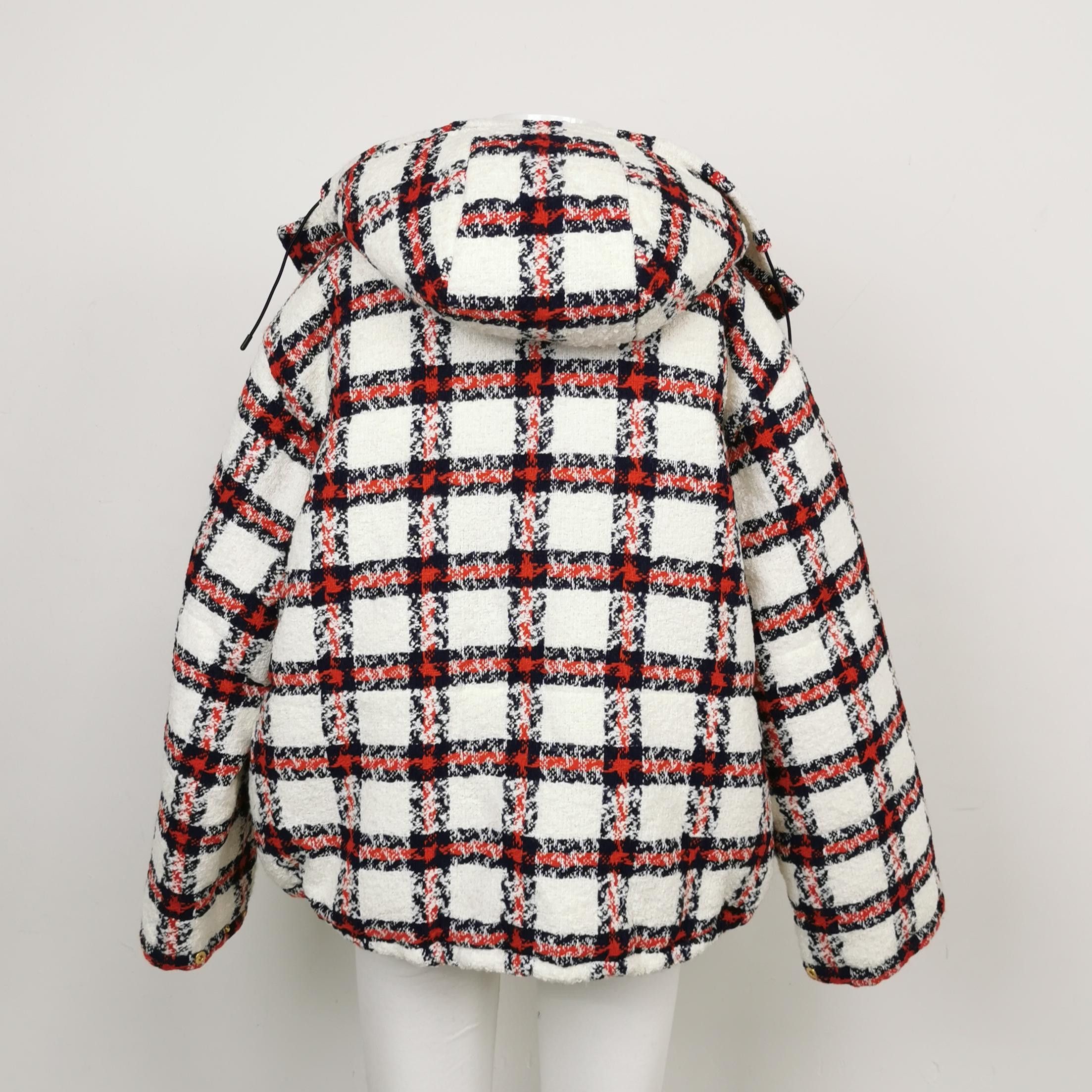Gucci Gucci Plaid Hooded Jacket Size 38 Size XS / US 0-2 / IT 36-38 - 2 Thumbnail