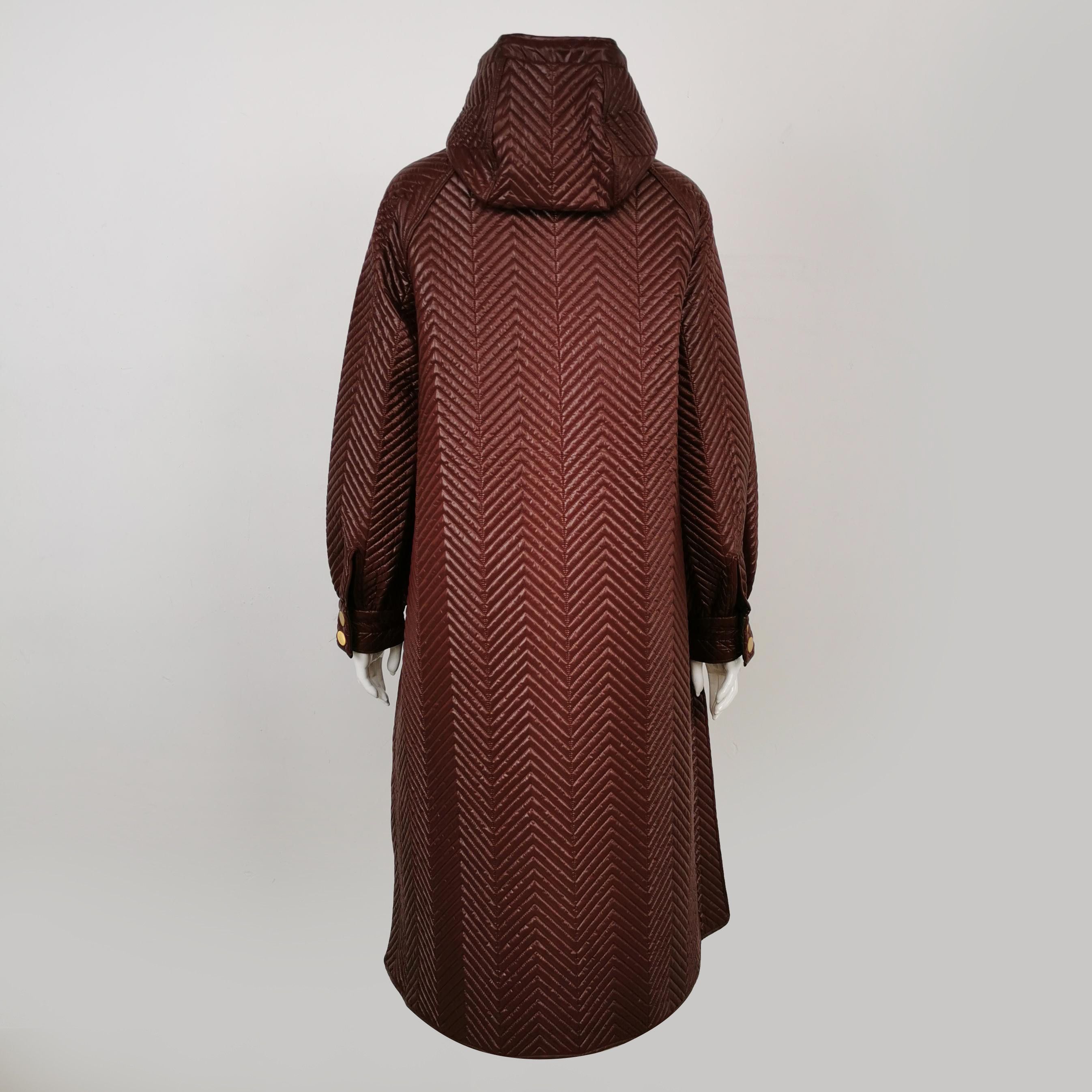 Gucci Gucci Chevron Quilted Reversible Hooded Coat Size 38 Size XS / US 0-2 / IT 36-38 - 4 Thumbnail