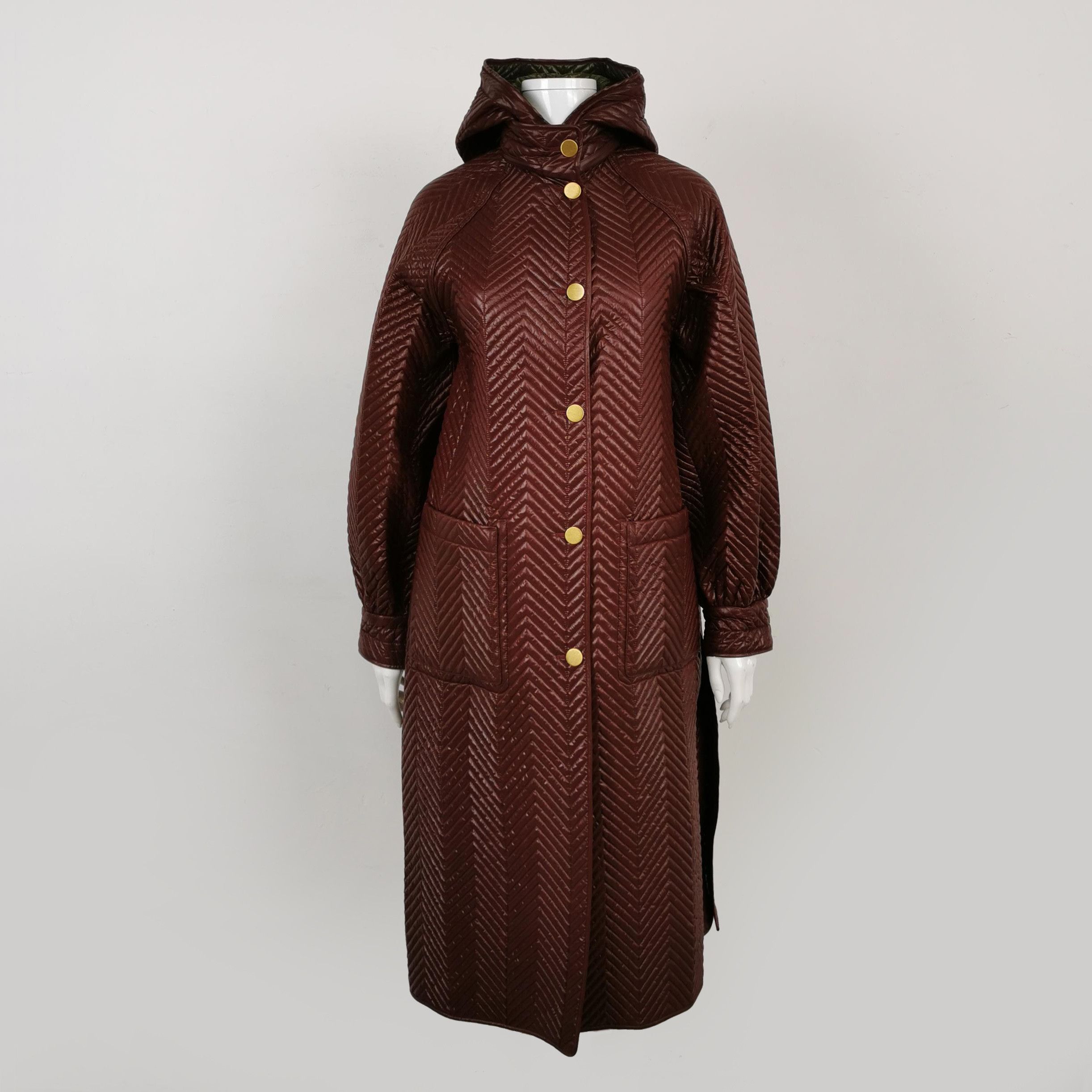 Gucci Gucci Chevron Quilted Reversible Hooded Coat Size 38 Size XS / US 0-2 / IT 36-38 - 3 Thumbnail